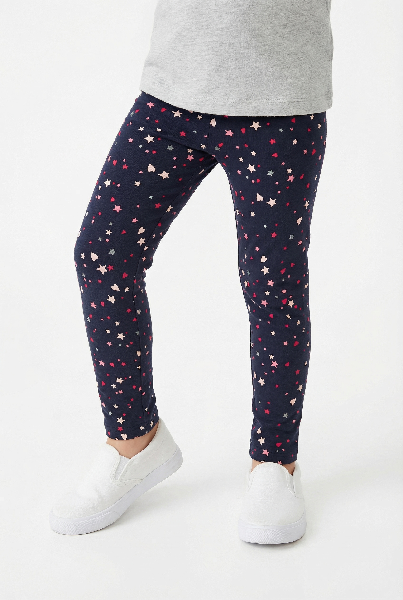 happy girls Sweatleggings im tollen Sternen-Herzen-Alloverprint