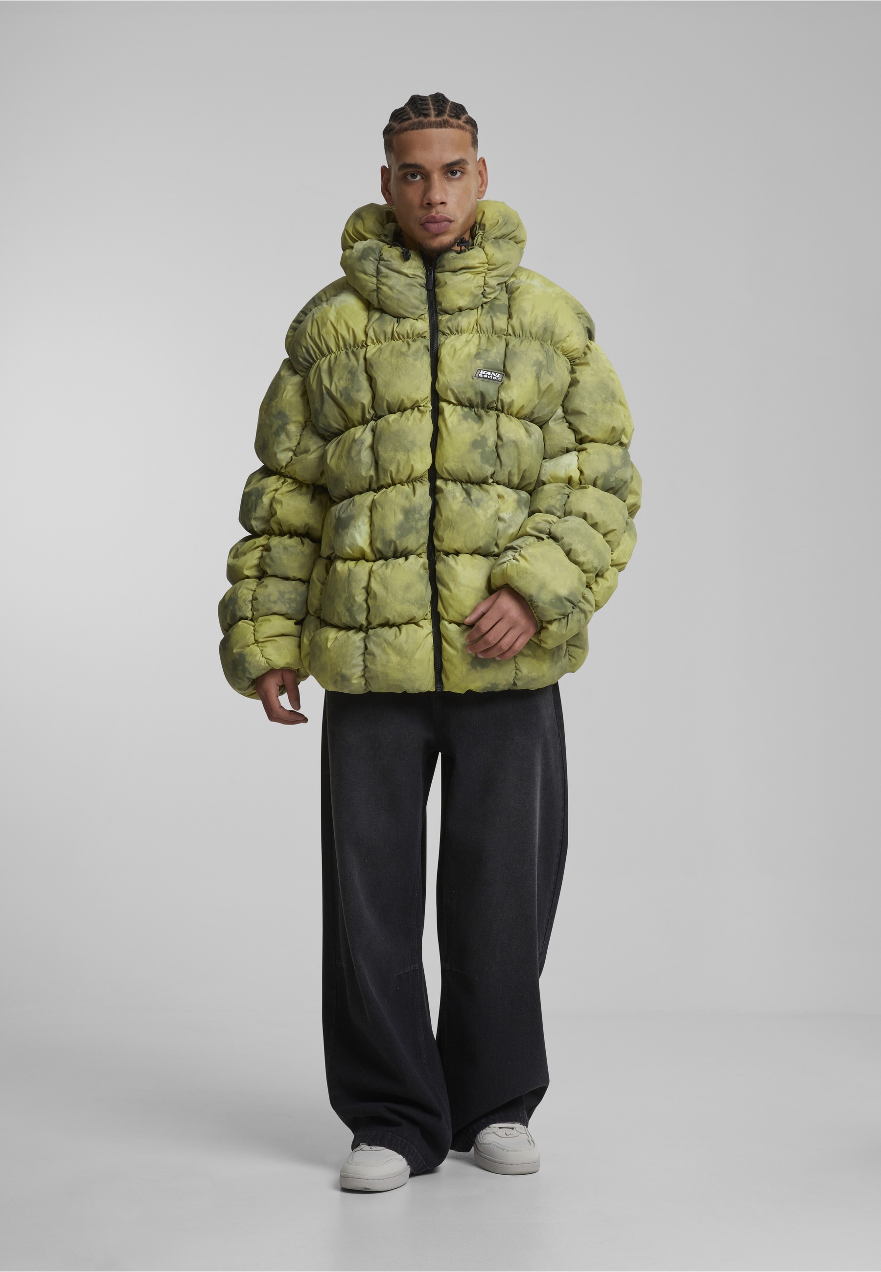 Karl Kani Winterjacke »Karl Kani Karl Kani Sport Patch Square Quilted Puffer Jacket« 1 Stk. tlg. ohne Kapuze
