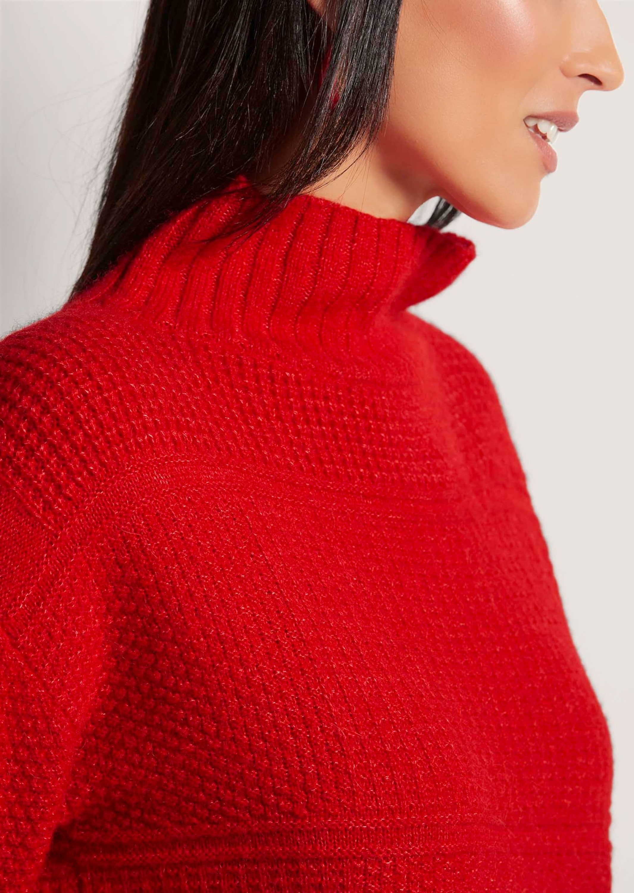 MADELEINE Longpullover »Pullover Stehkragen-Pullover«