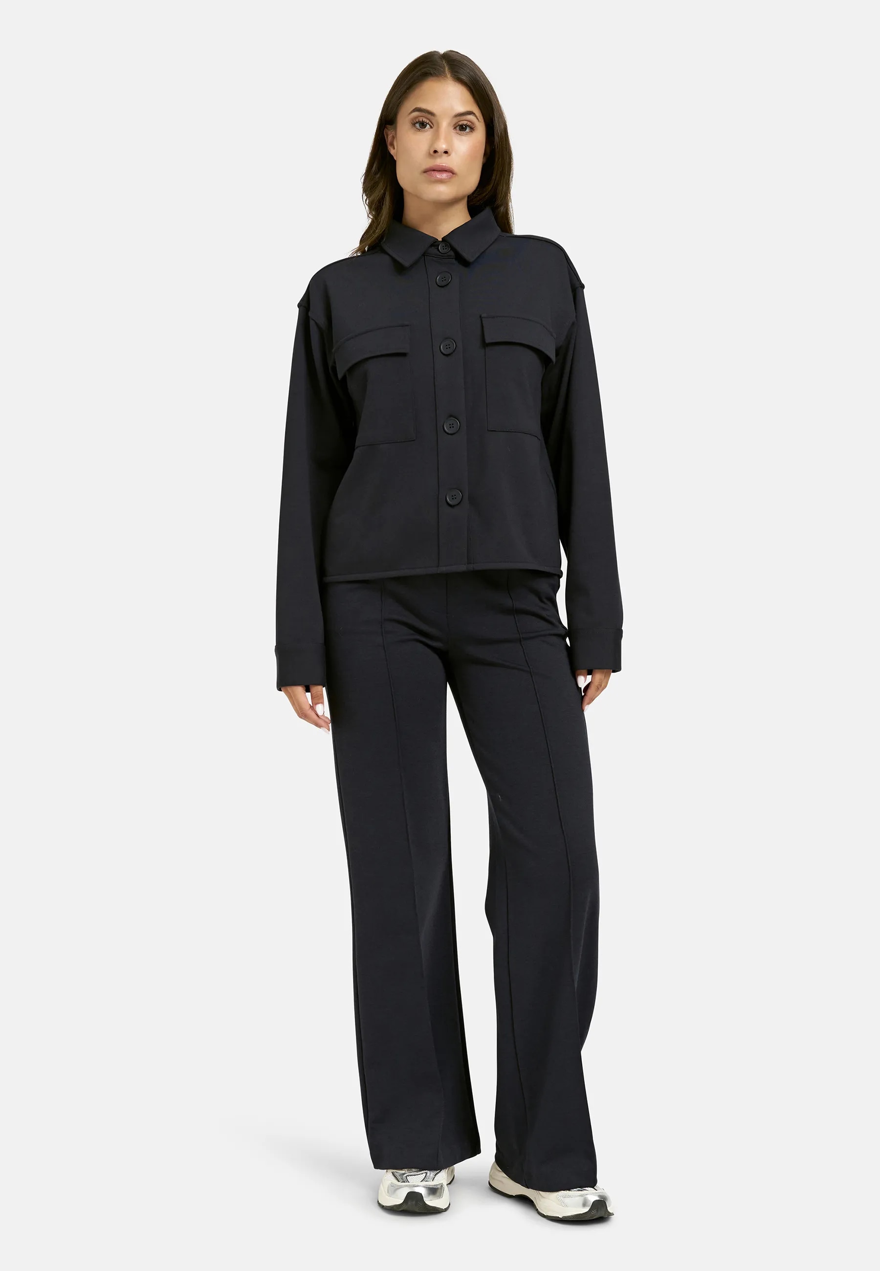 Smith & Soul Hemdjacke mit aufgesetzten Taschen, Jersey