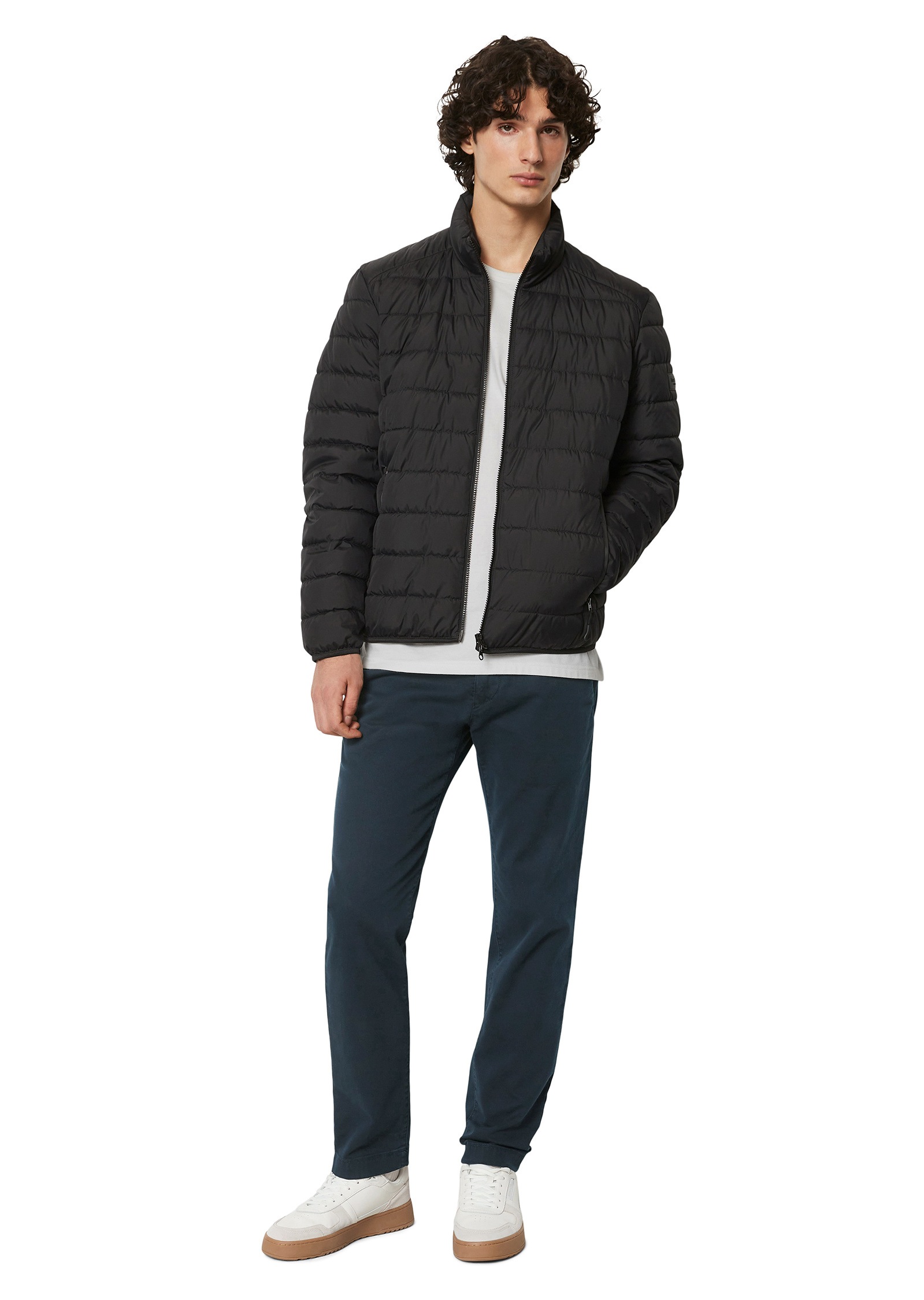 Marc O'Polo Outdoorjacke »aus recycelter Qualität«, ohne Kapuze