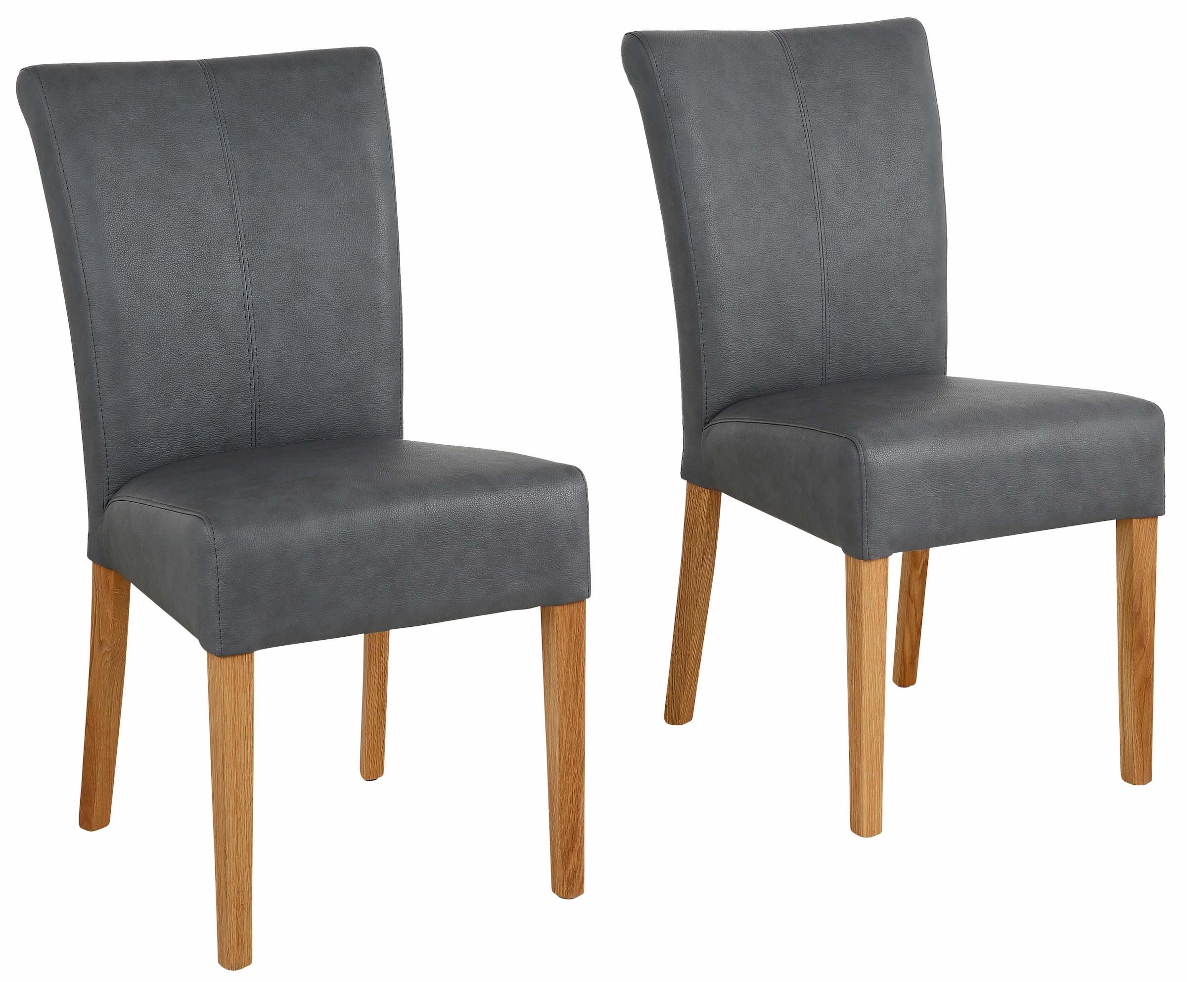 Home affaire Esszimmerstuhl »Queen Polsterstuhl BESTSELLER«, (Set), 4 St., Kunstleder, verschiedene Bezüge, Gestell Massivholz