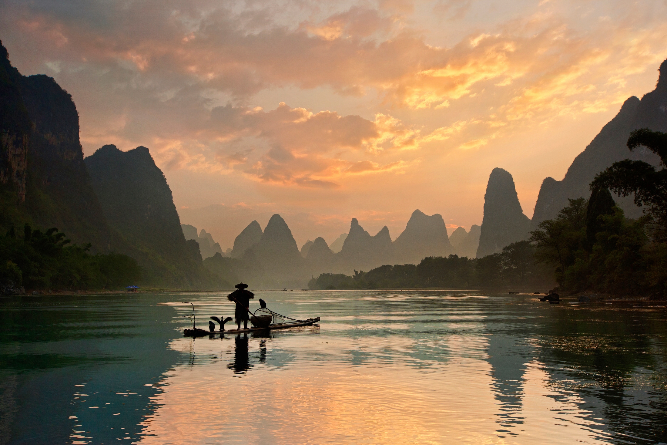 Papermoon Fototapete "Photo-Art YAN ZHANG, GOLDEN LI RIVER"