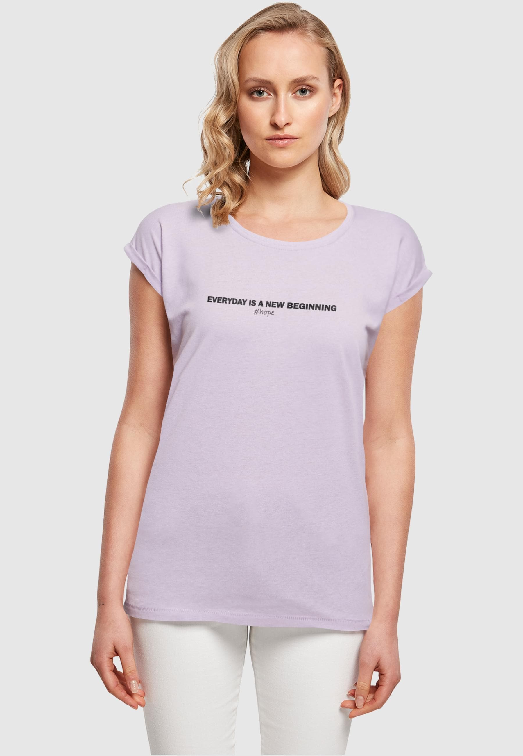 Merchcode T-Shirt »Merchcode Damen Ladies Hope Extended Shoulder Tee«, (1 tlg.)