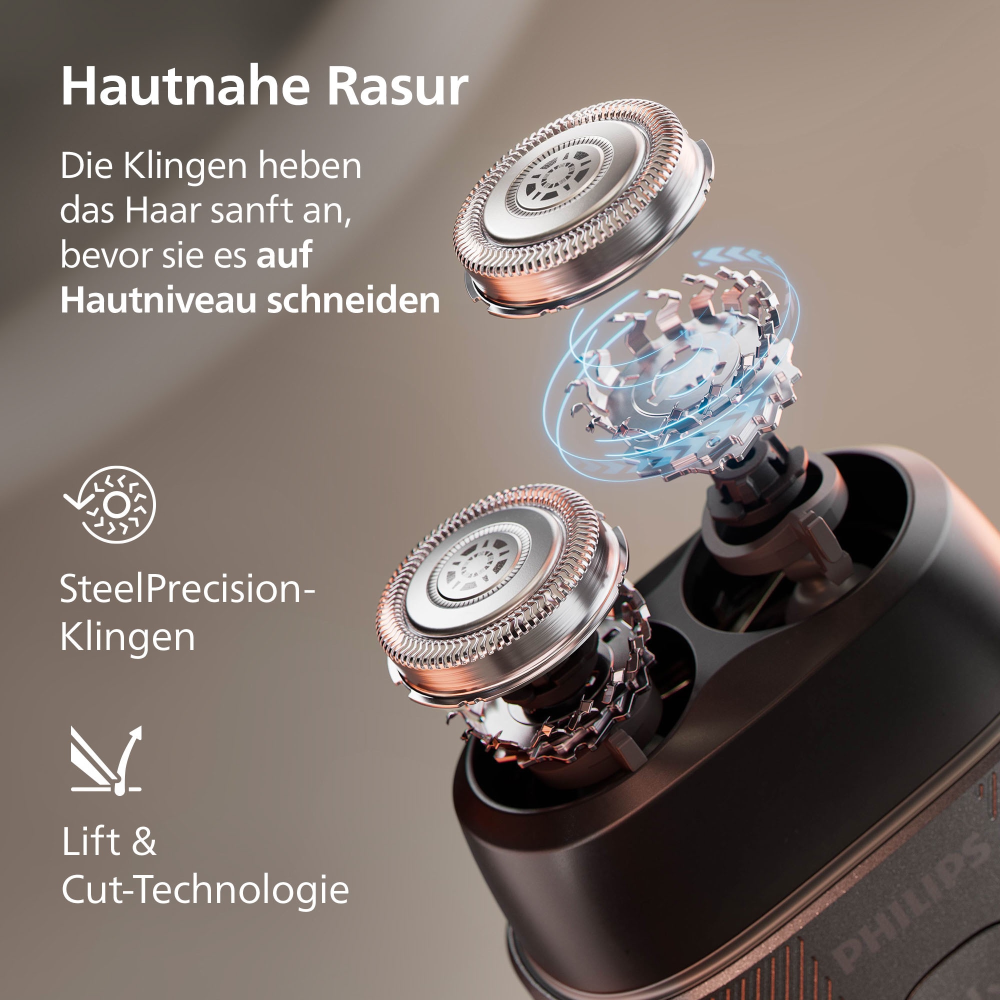 Philips Elektrorasierer »S591/05« mit SteelPrecision Klingen, 3D Floating Heads, inkl. Reiseetui