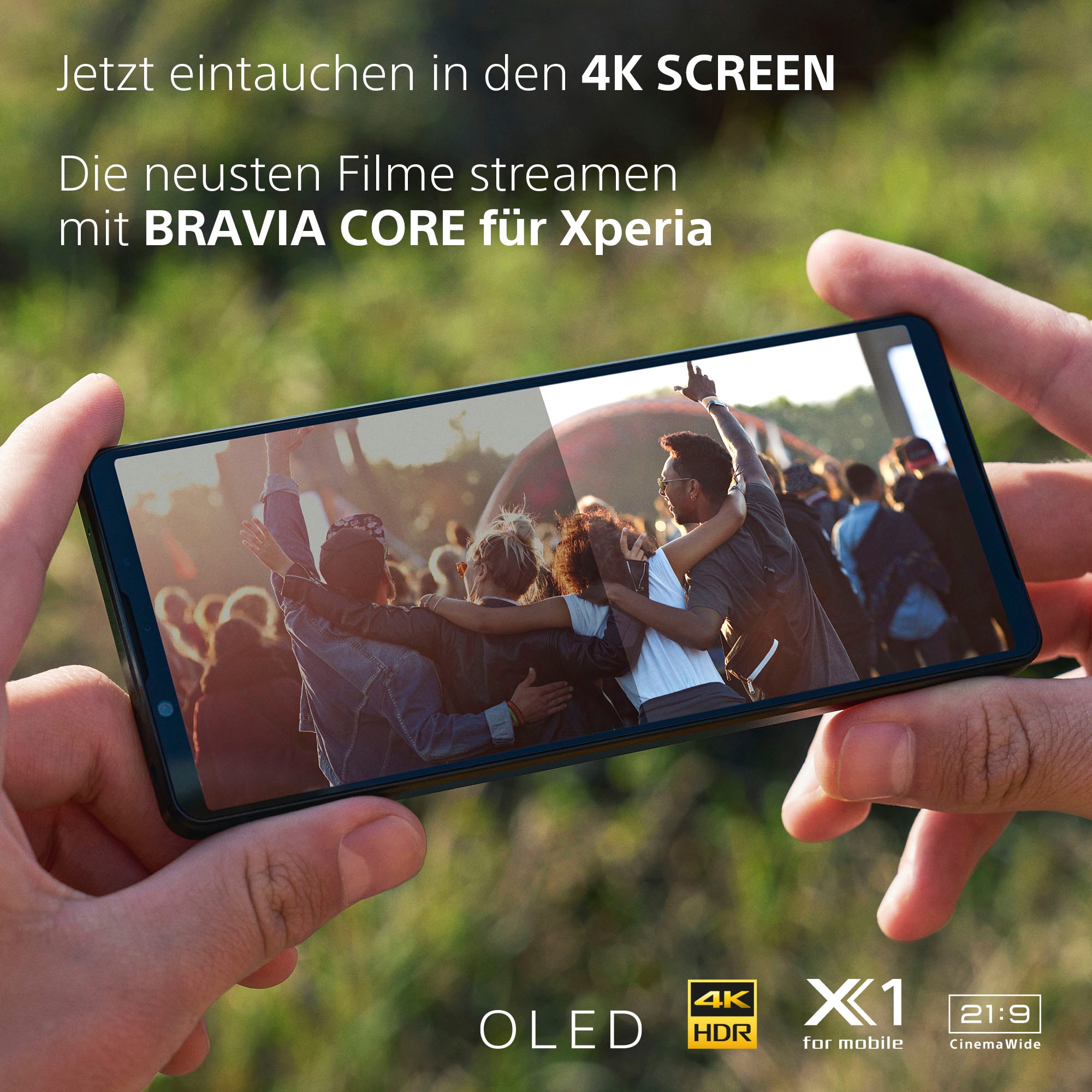 Sony Smartphone »XPERIA 1V«, Platin-Silber, 16,5 cm/6,5 Zoll, 256 GB Speicherplatz, 52 MP Kamera