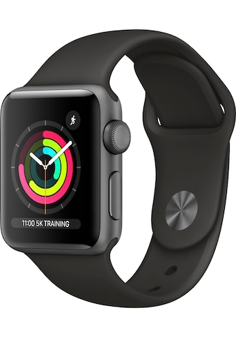 Apple Watch »Series 3 GPS, Aluminiumgehäuse mit Sportarmband 38mm«, (Watch OS 5 inkl.... kaufen