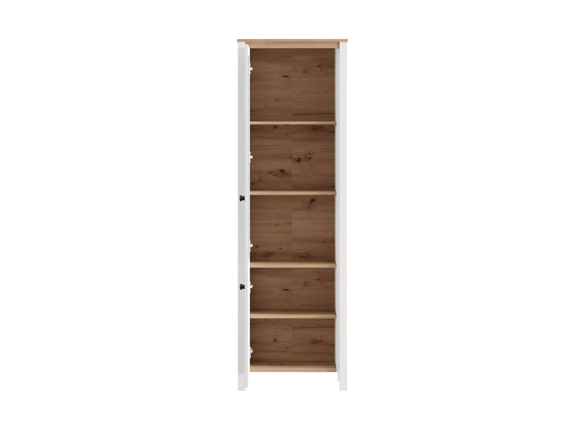 Home affaire Vitrine »BEDFORD Vitrinenschrank, Glasschrank, Standvitrine, Highboard« MDF-Profil 2D ummantelt, Hotstamping, 1mm ABS-Kanten, 4 Einlegeböden
