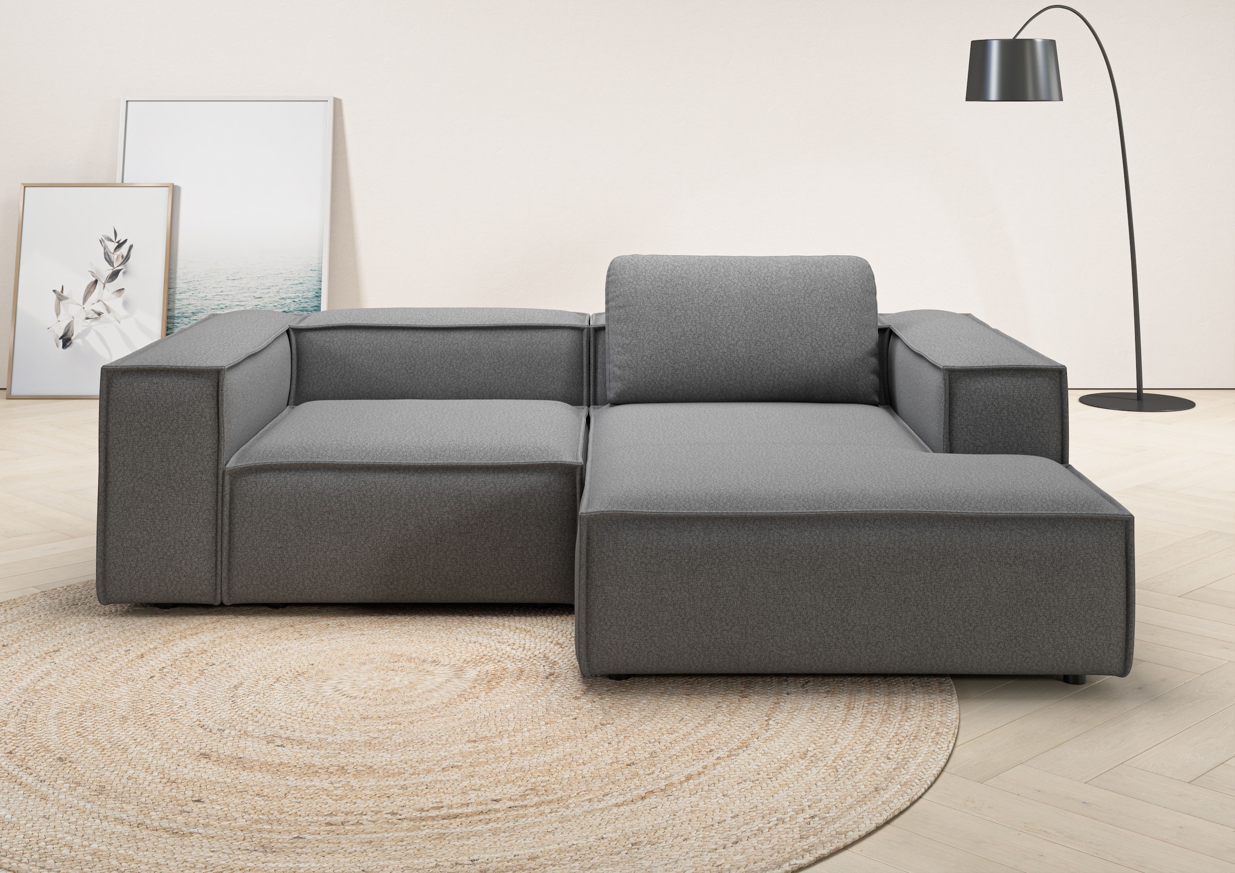 Places of Style Ecksofa "Watertown, kompakte L-Form, 246 cm breite für klei günstig online kaufen