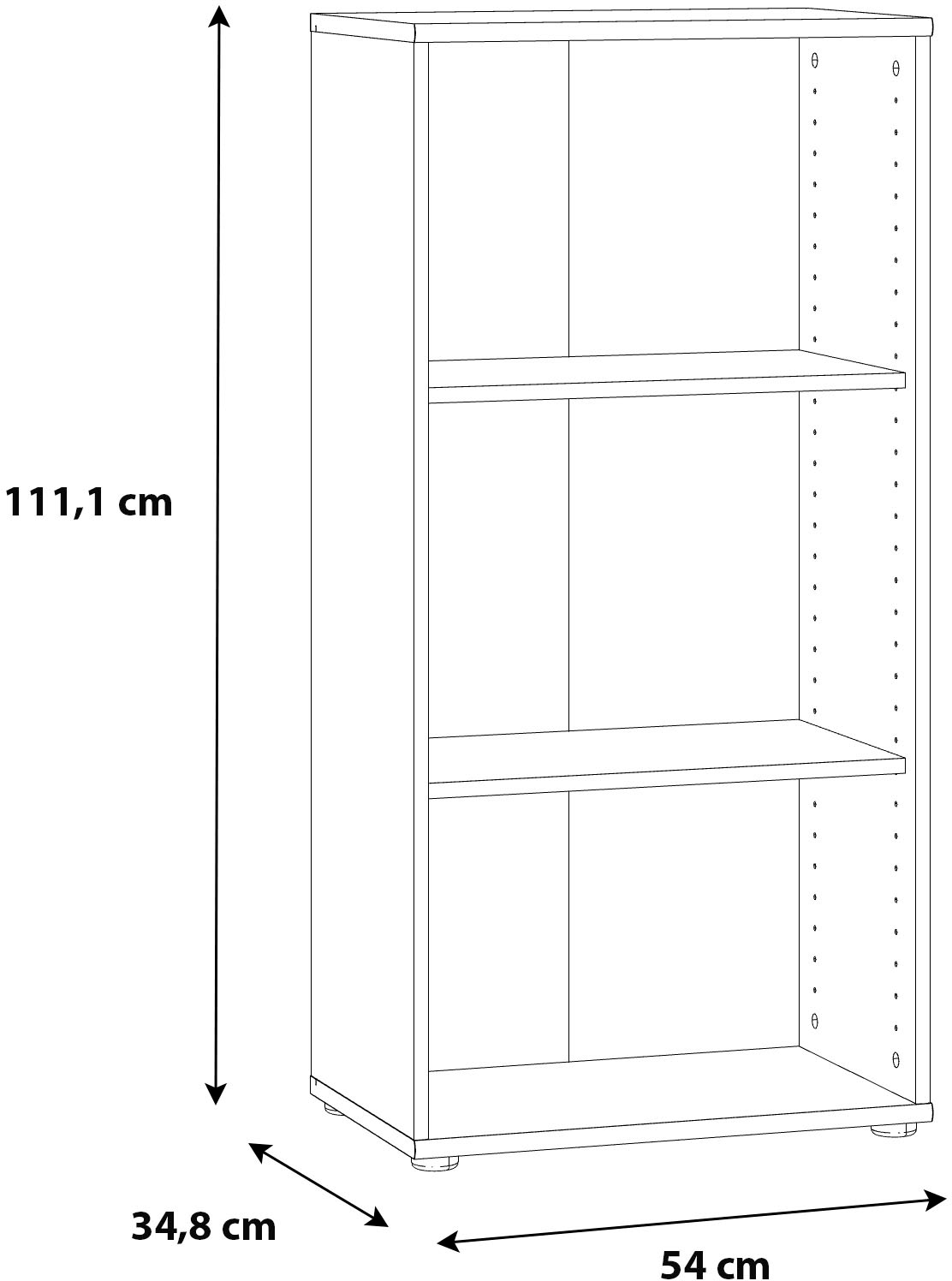 FORTE Regal »Tempra«, Höhe ca. 111 cm
