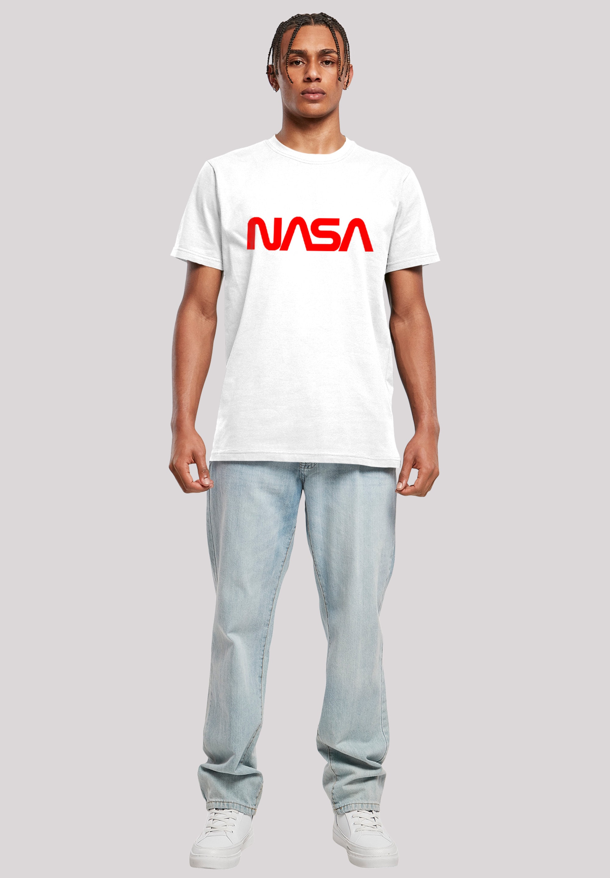 F4NT4STIC T-Shirt »NASA Modern Logo White«, Herren,Premium Merch,Regular-Fit,Basic,Bedruckt
