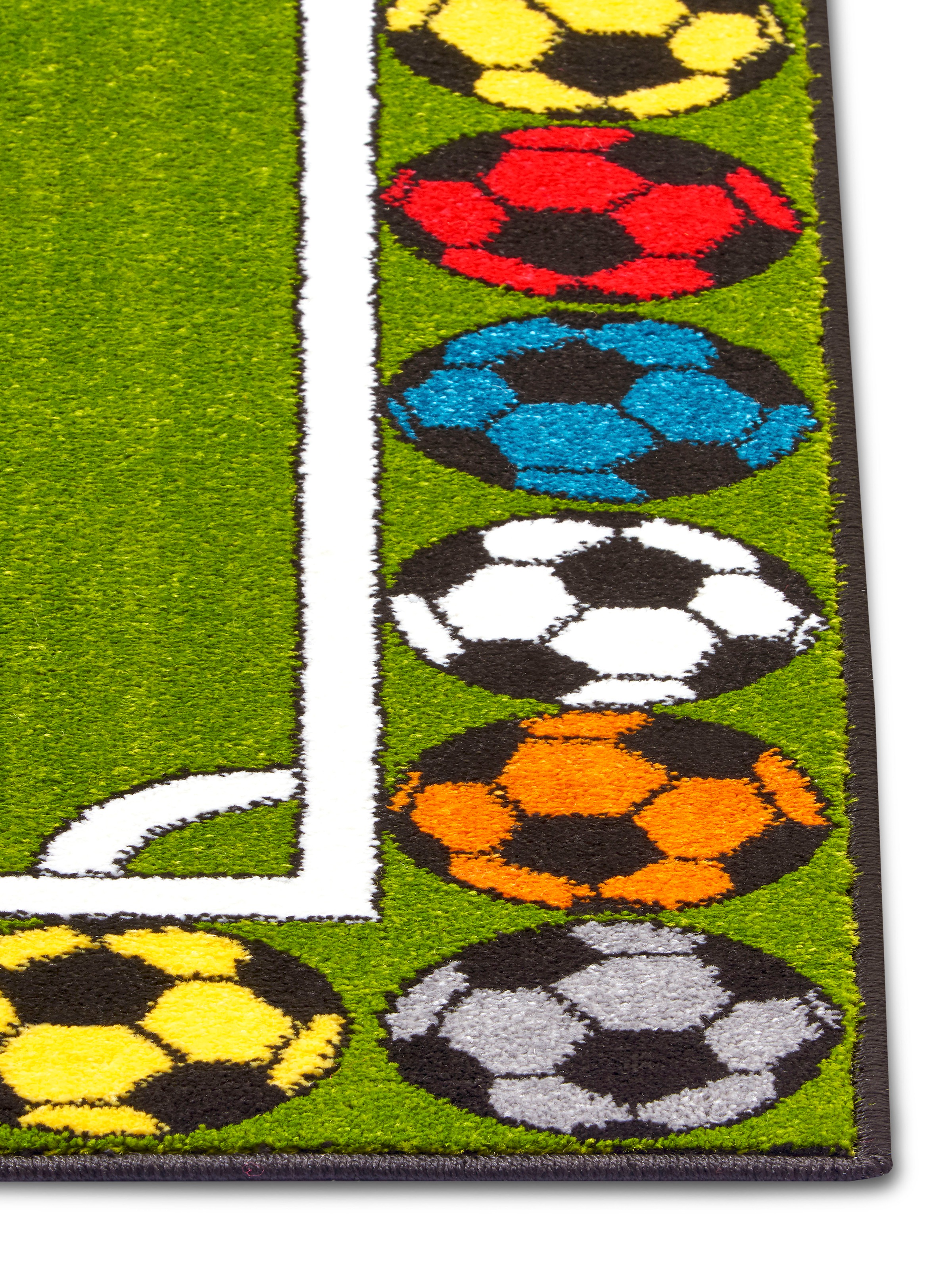 HANSE Home Teppich »Football Stadium«, rechteckig, 9 mm Höhe, Farbenfrohes Design, Spielunterlage, Fußball strapazierfähig