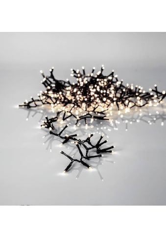EGLO LED-Lichterkette »CRISPY ICE WHITE, Weihnachtsdeko«, 1200 St.-flammig, schwarz /... kaufen
