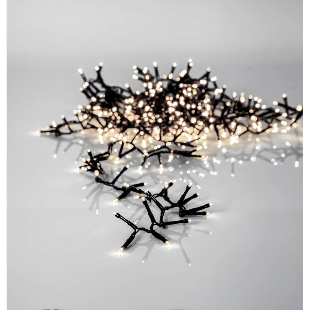 EGLO LED-Lichterkette »CRISPY ICE WHITE, Weihnachtsdeko«, 1200 St.-flammig, schwarz / 1200X0,064W / Beleuchtung - Weihnachtsdeko - Winterdeko