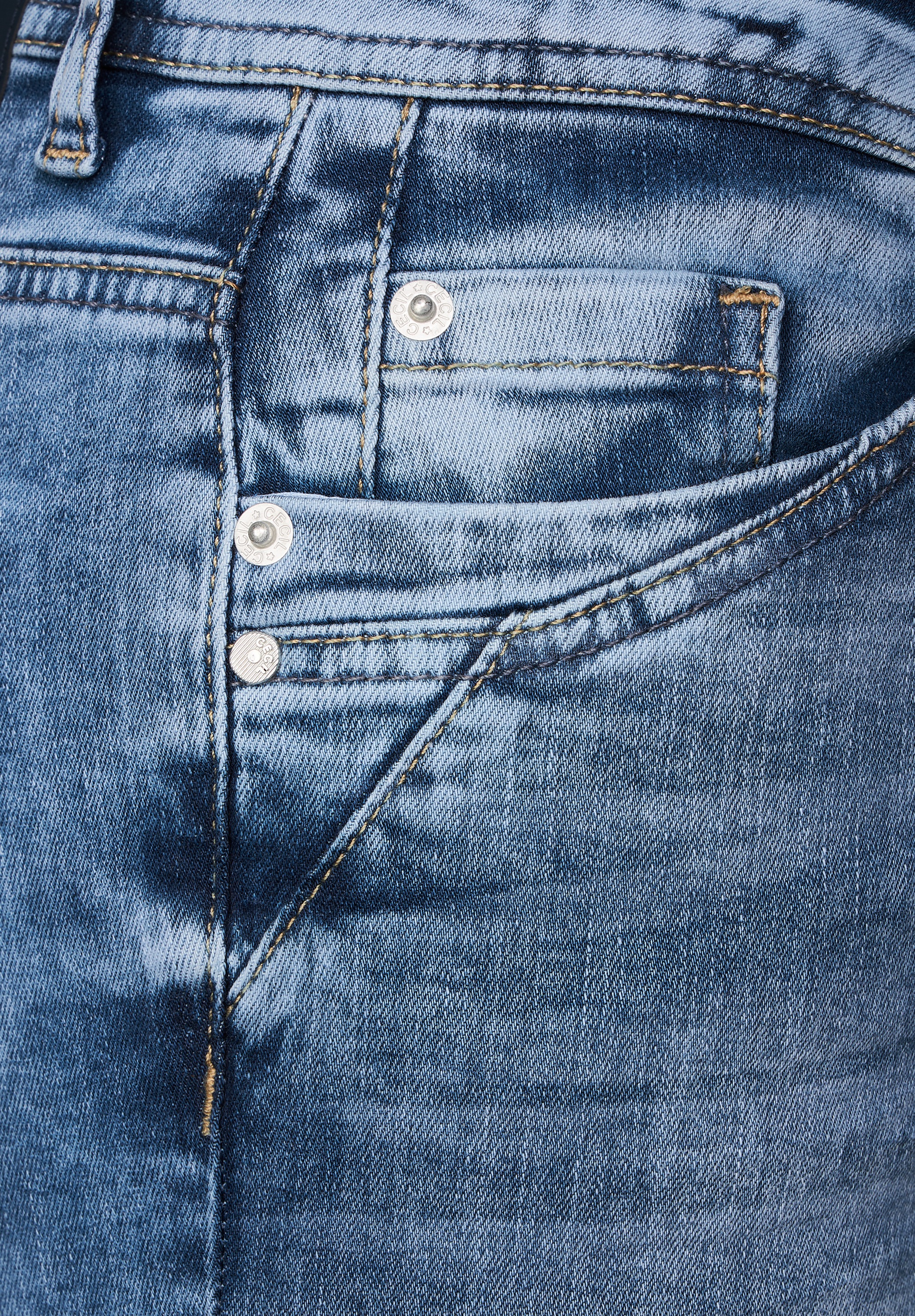 Cecil Comfort-fit-Jeans, Middle Waist