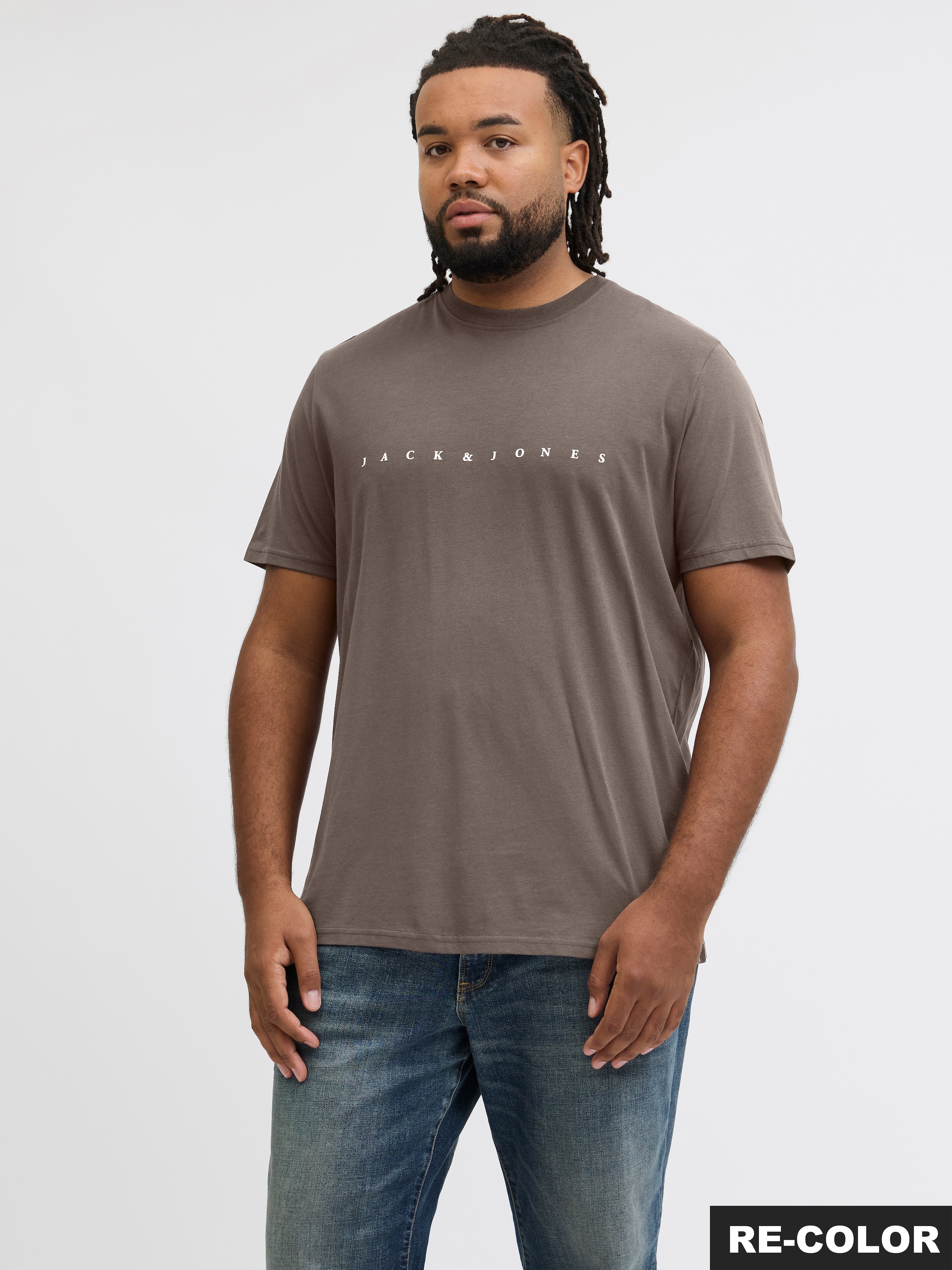 Jack & Jones PlusSize Rundhalsshirt "JJESTAR JJ TEE SS NOOS PLS" Baumwolle, günstig online kaufen