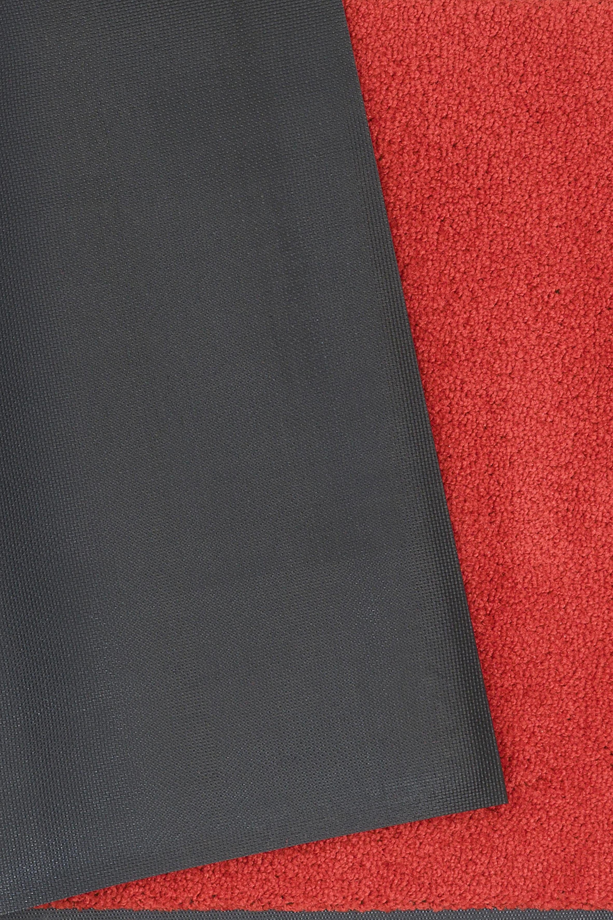 my home Fußmatte »Lavea«, rechteckig, 9 mm Höhe, Schmutzfangmatte, Uni-Farben, In- und Outdoor-Teppich, waschbar