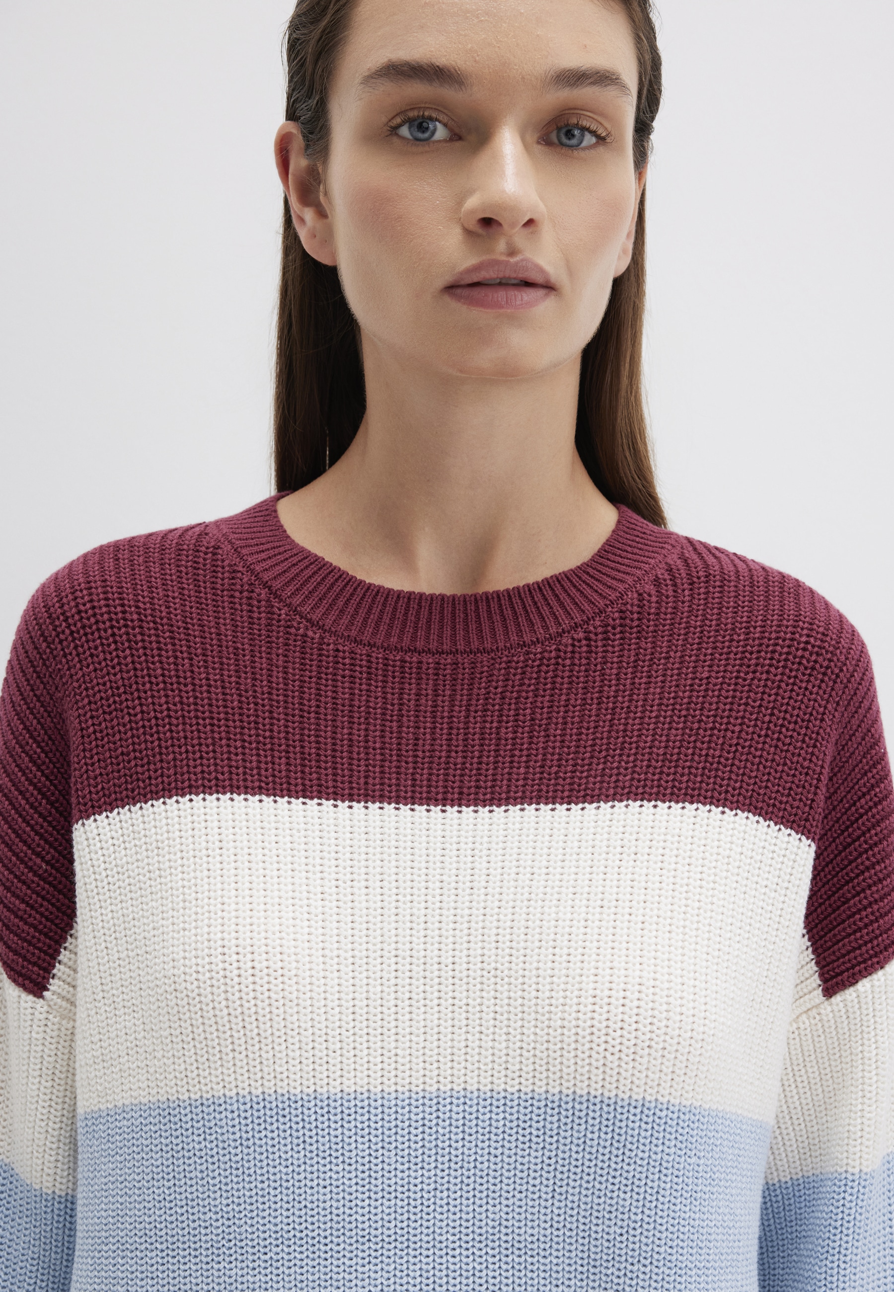 Mavi Rundhalspullover »STRIPED SWEATER«, Gestreifter Pullover