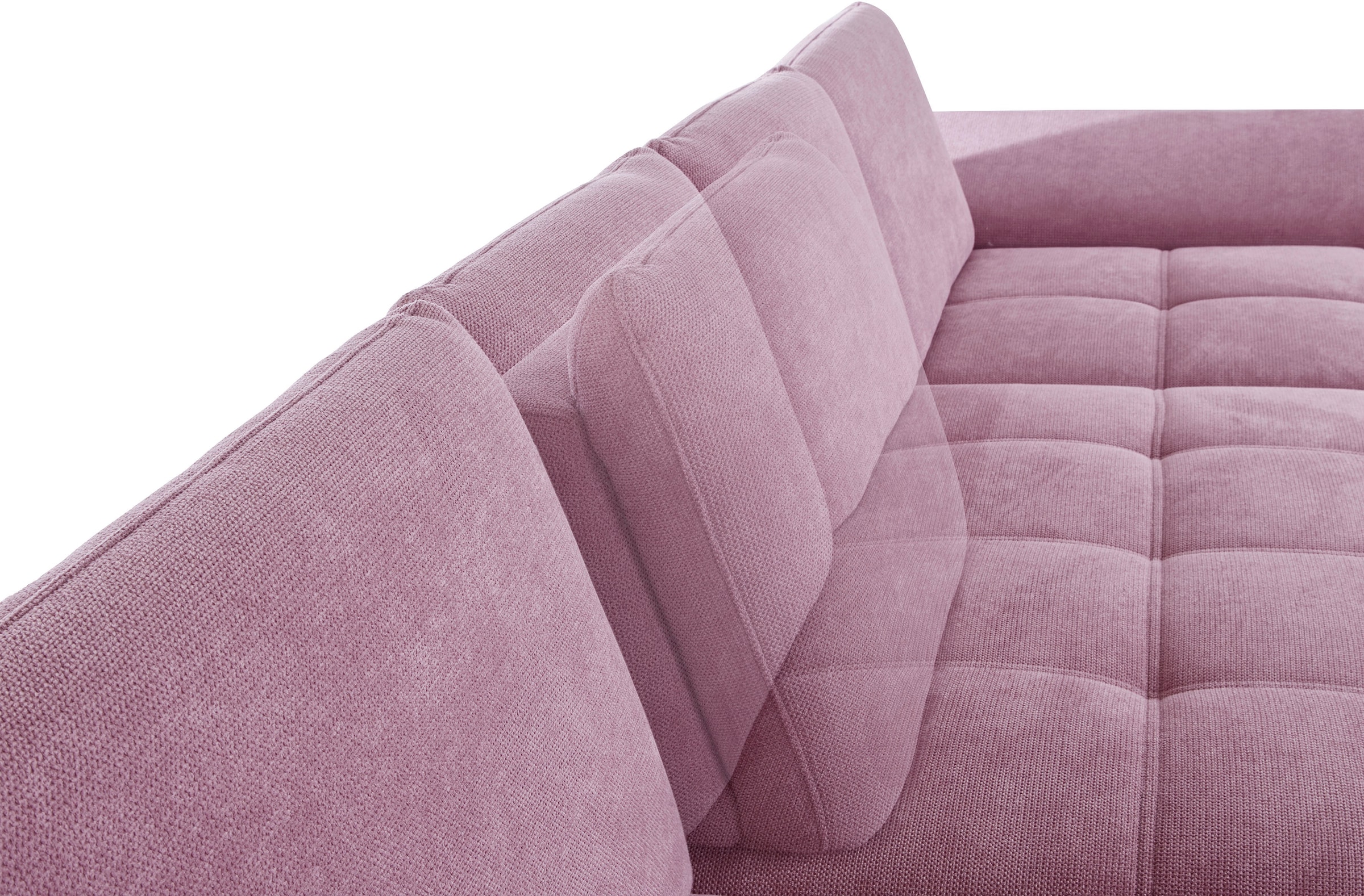 Places of Style Wohnlandschaft »Costello U-Form, mit Sitztiefenverstellung, Armteilverstellung und«, 3 Nierenkissen, optional Bettfunktion und Bettkasten