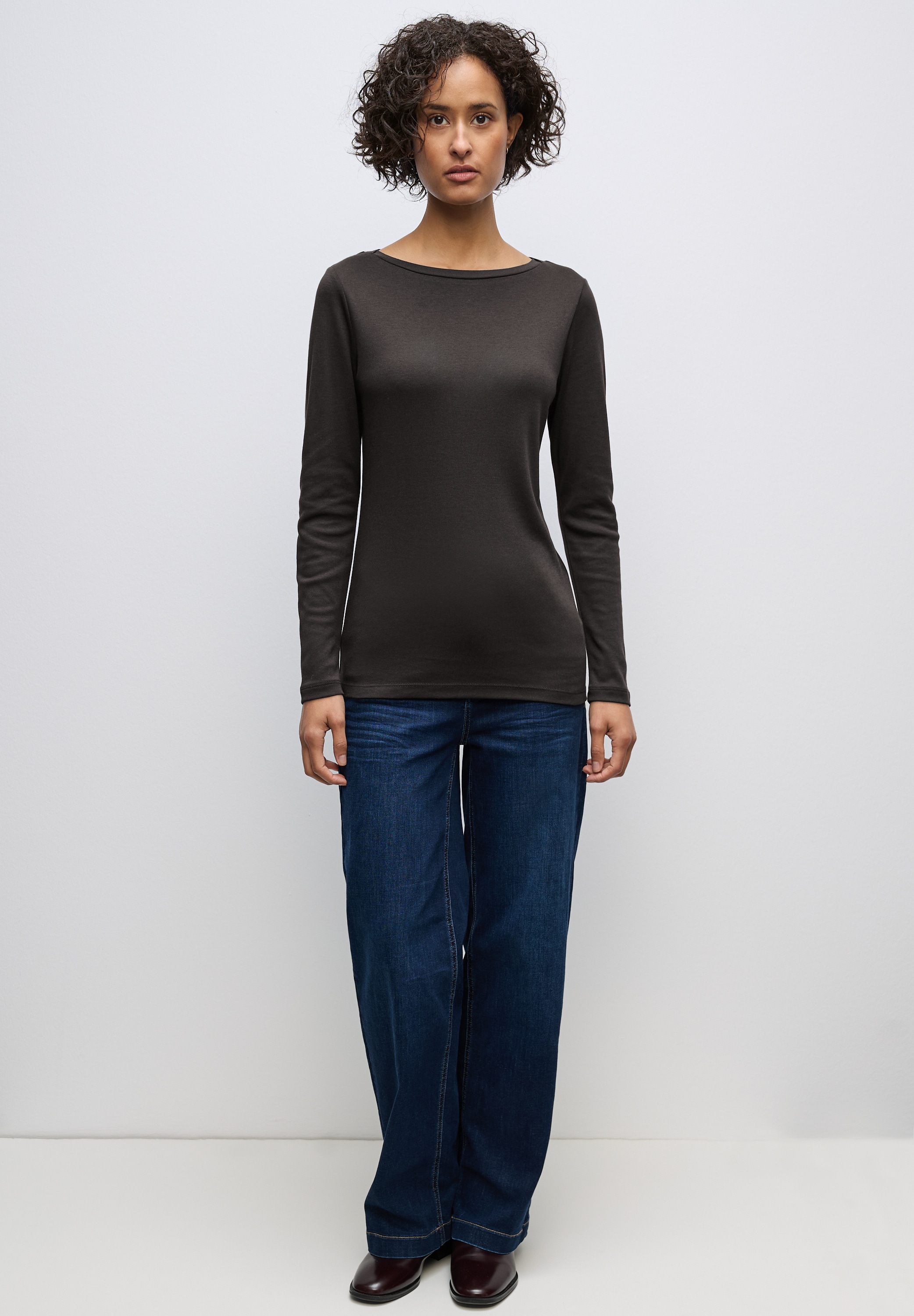 STREET ONE Langarmshirt, im soften Baumwoll-Mix