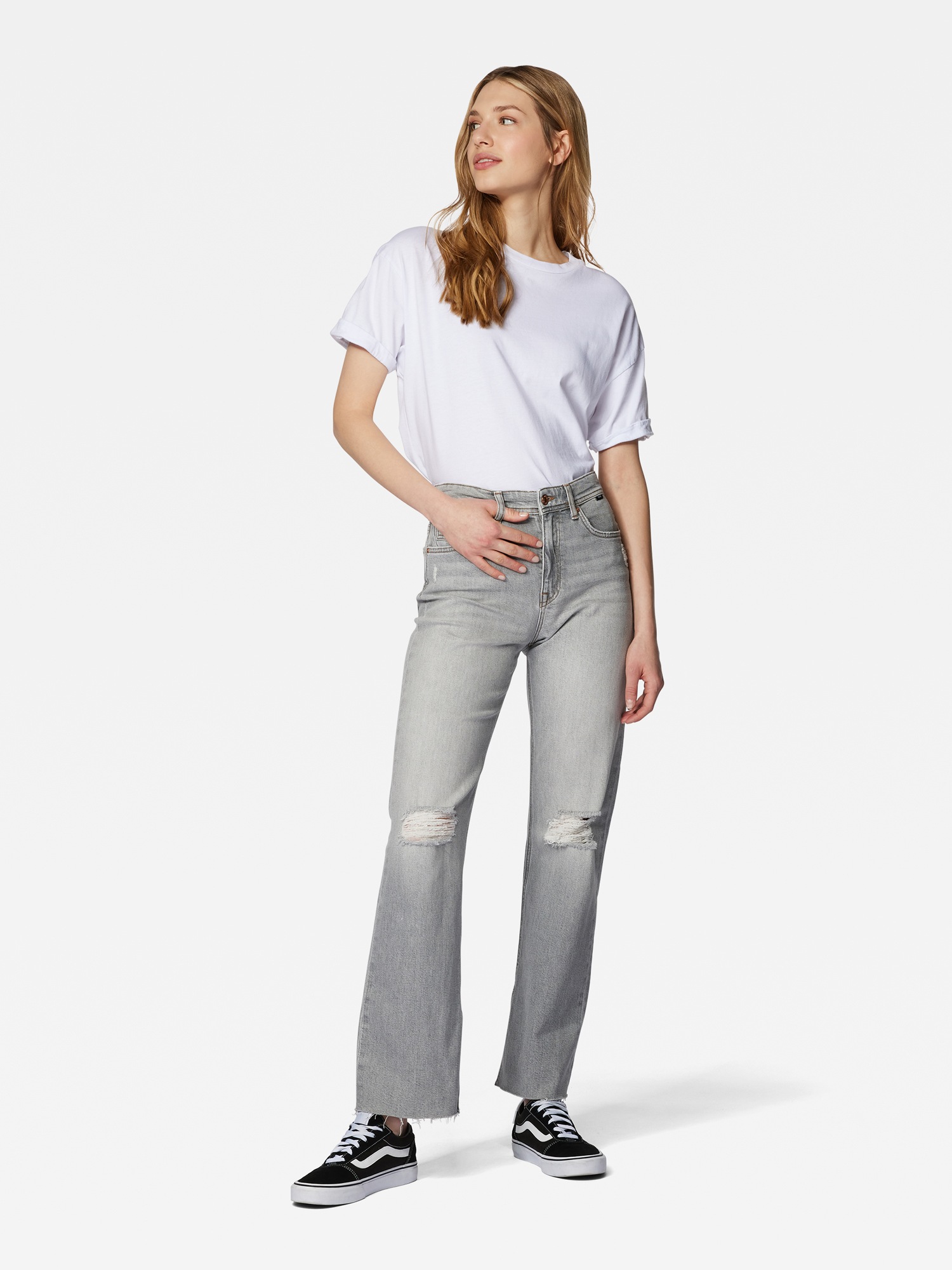 Mavi Straight-Jeans »BARCELONA SLIT«, Straight Leg Jeans mit Schlitz