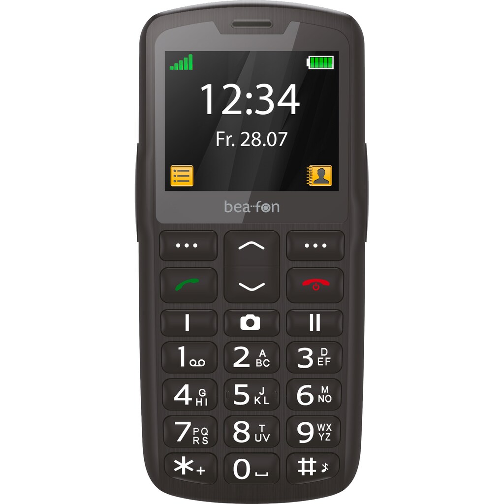 Beafon Handy »SL260 LTE«, Schwarz/Silber, 5,6 cm/2,2 Zoll