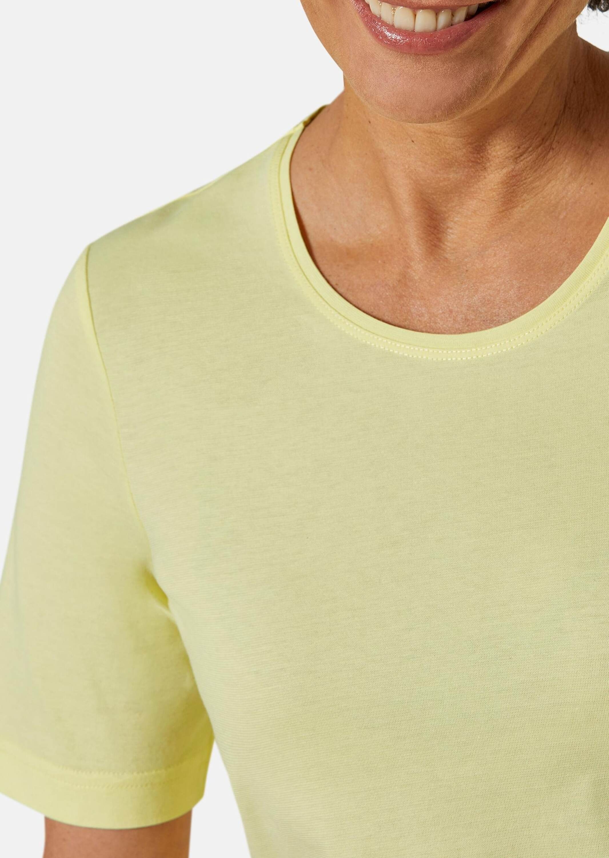 GOLDNER Langarm-Poloshirt »T-Shirt Basic T-Shirt aus reiner Baumwolle«