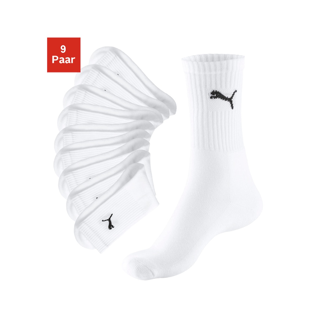 PUMA Sportsocken, (9 Paar)