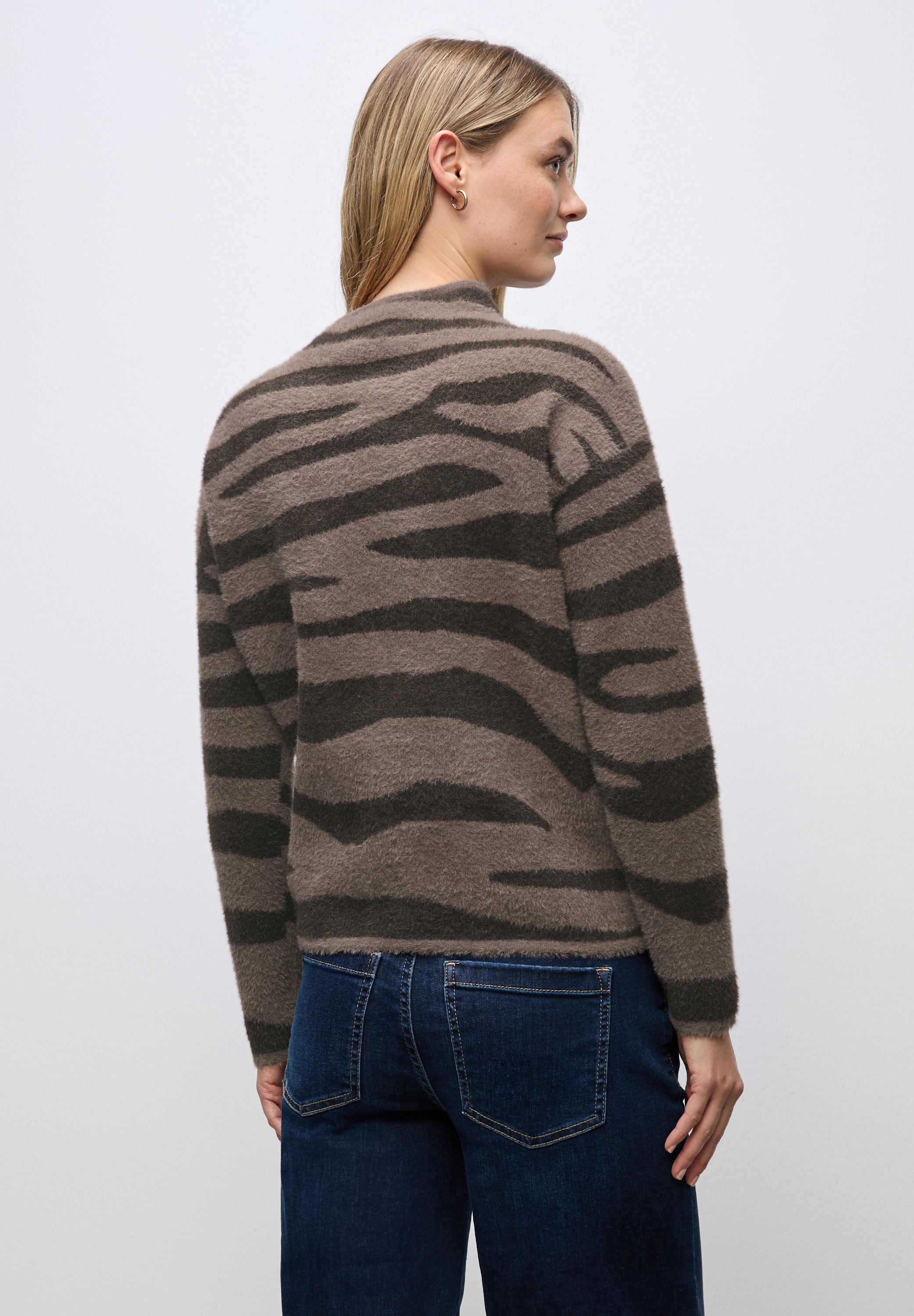 STREET ONE Jacquardpullover, mit Turtleneck