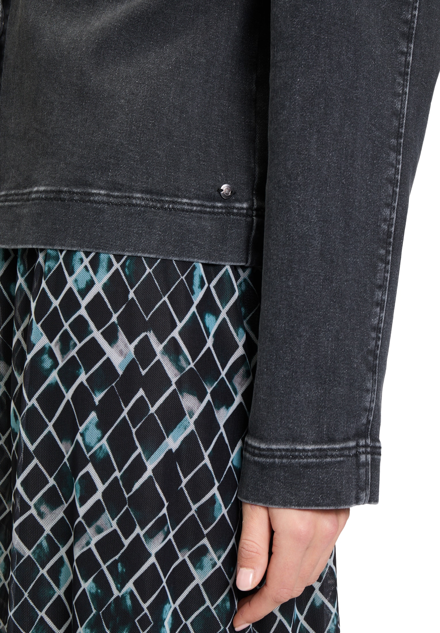 Betty&Co Jackenblazer »Betty & Co Jeansjacke mit aufgesetzten Taschen«