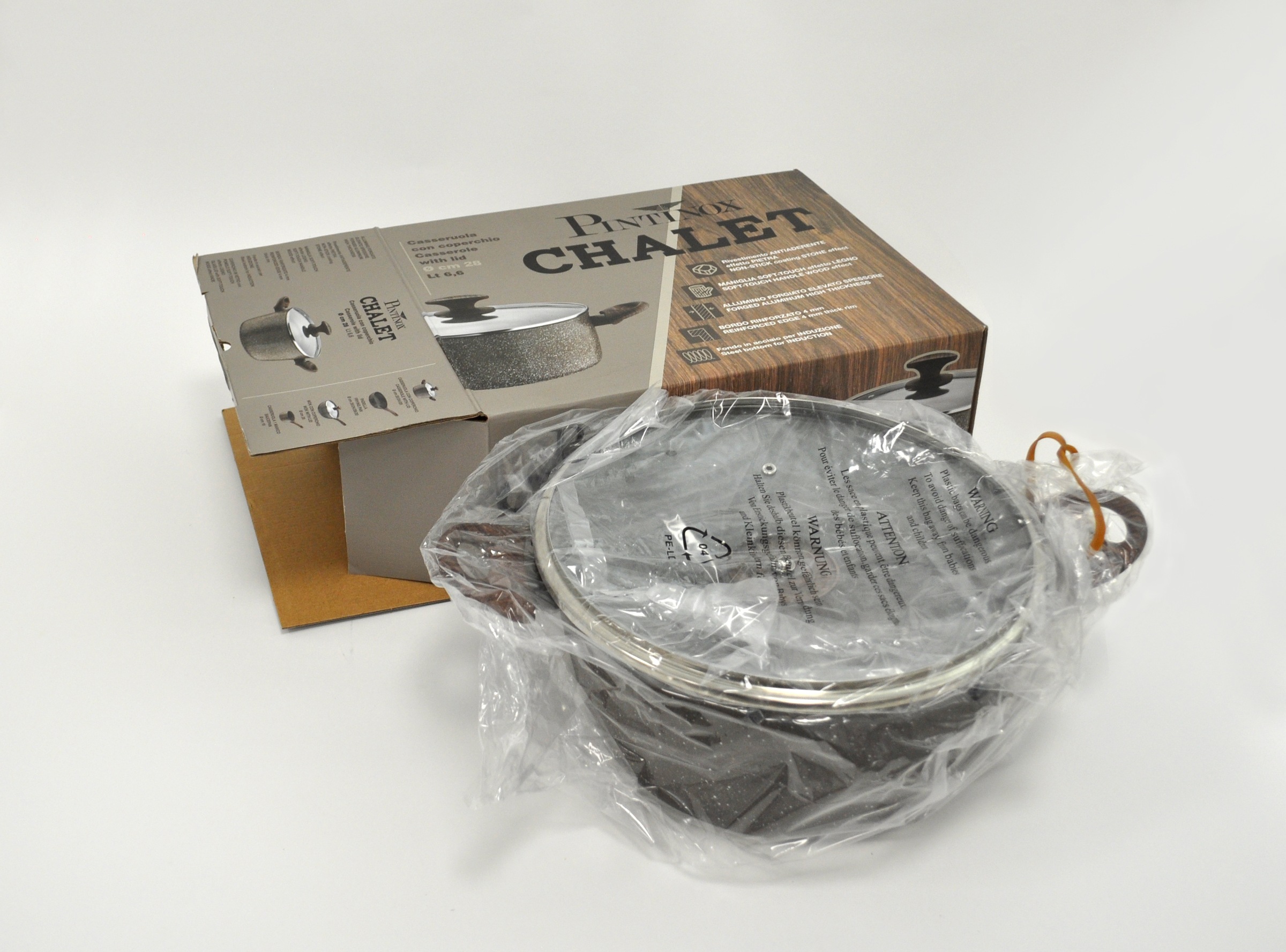 PINTINOX Kochtopf »Pinti Chalet«, Aluminium-Kunststoff, Stein-Optik, Induktion