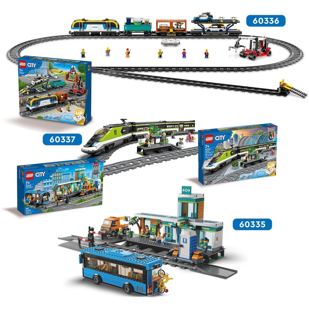 LEGO® Konstruktionsspielsteine »Personen-Schnellzug (60337), LEGO® City«, (764 St.)