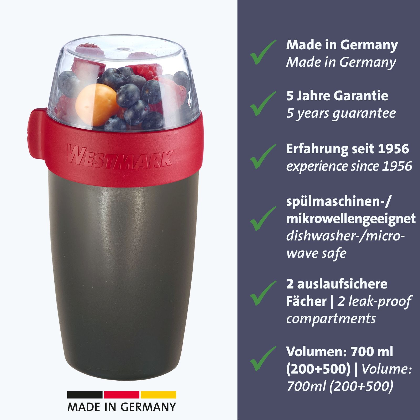 WESTMARK Müslibox, (1 tlg.), 700 ml