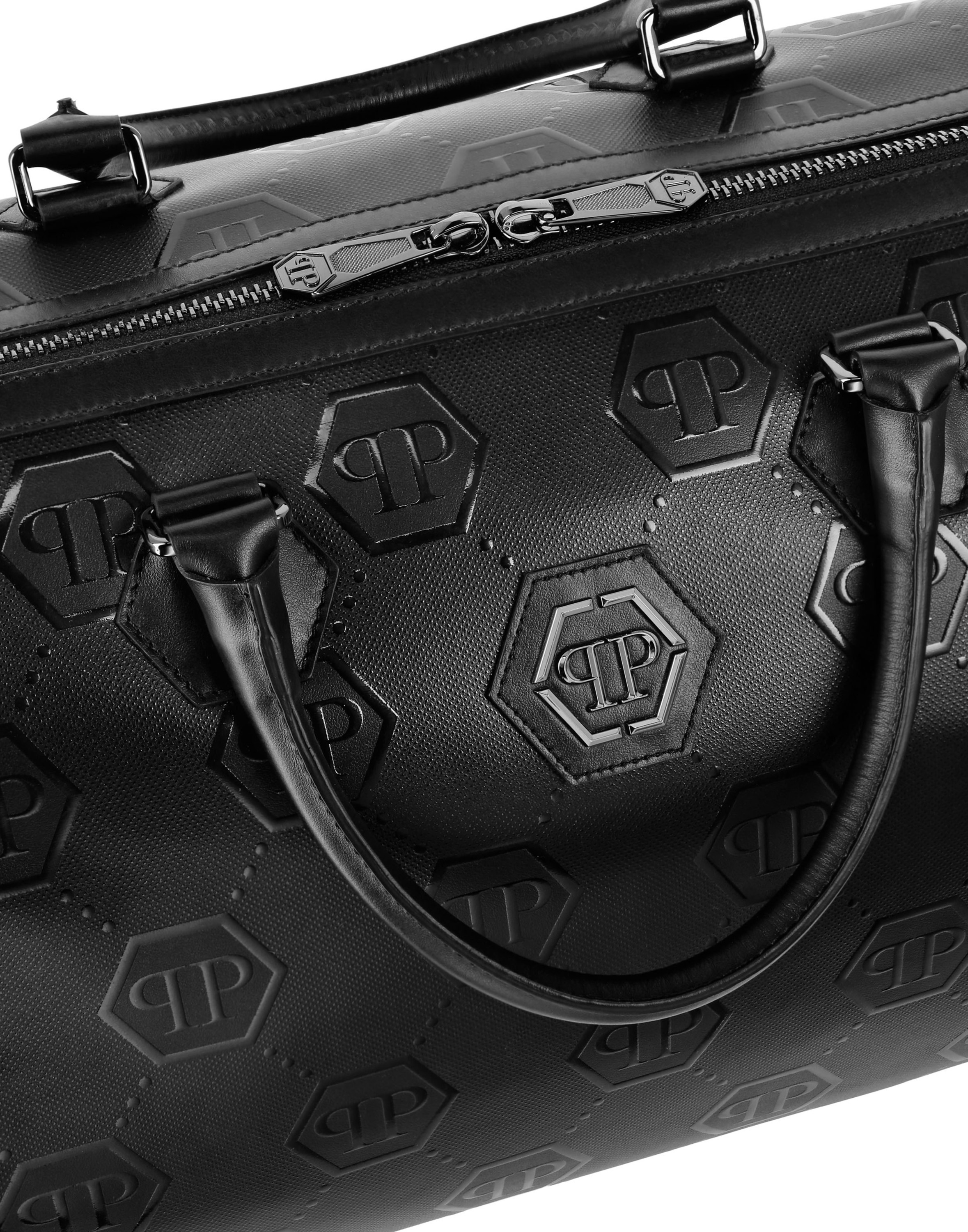 Handtasche PHILIPP PLEIN "Monogram", Herren, 0202, schwarz, schwarz, Taschen Handtasche 3