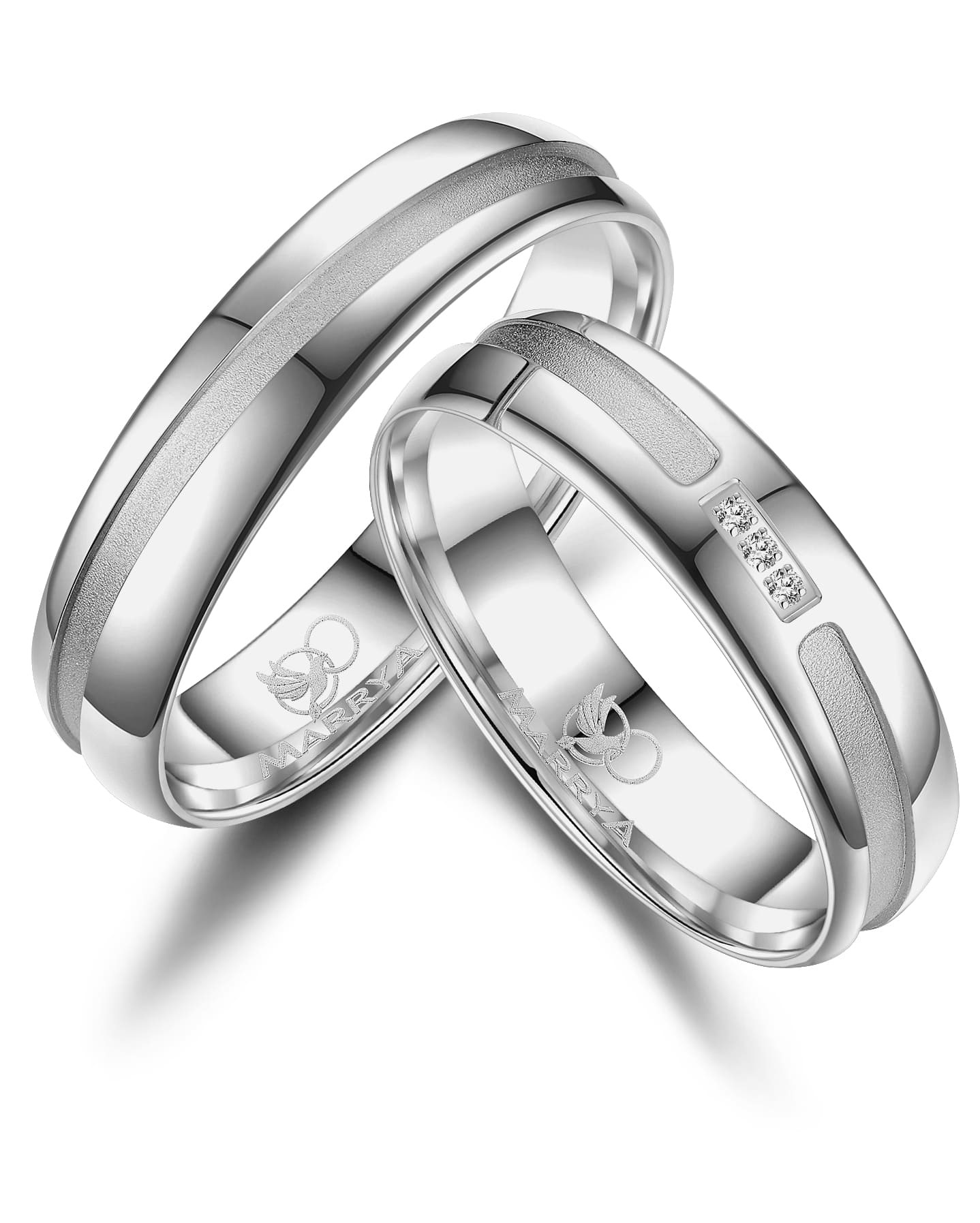 Marrya Trauring »Silber Ringe Trauringe Eheringe Partnerringe«