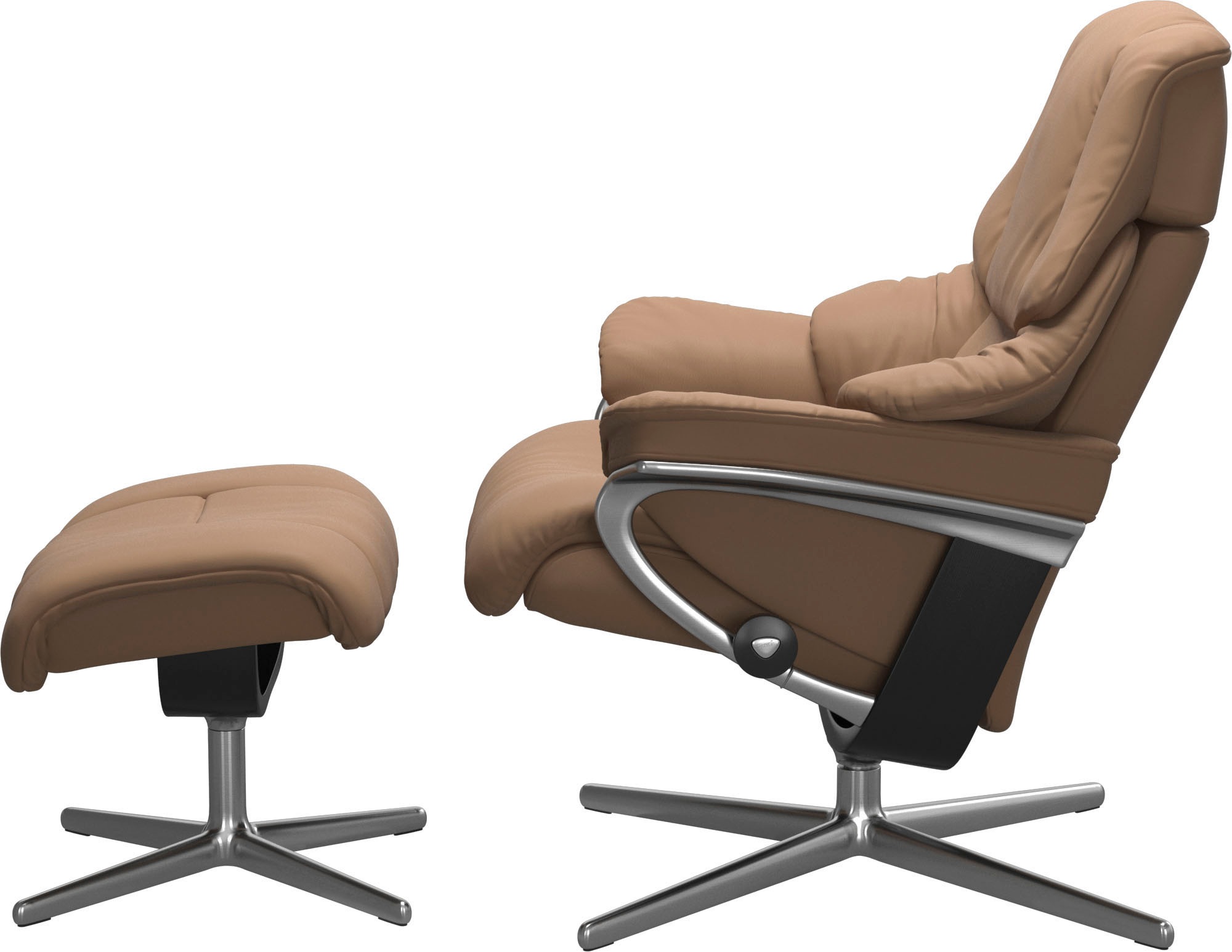 Stressless® Fußhocker »Reno«, mit Cross Base, Größe S, M & L, Holzakzent Schwarz