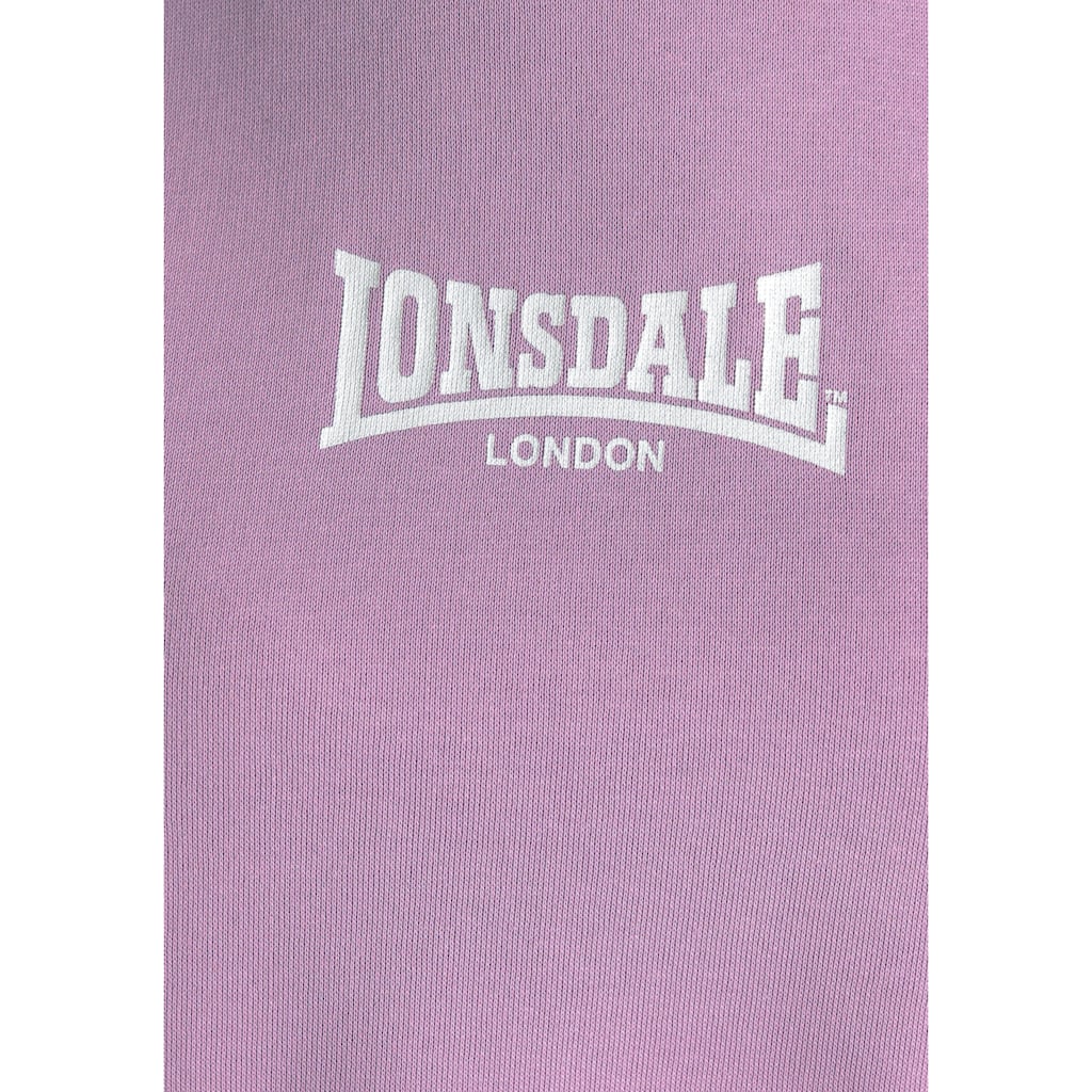 Damenmode Shirts & Sweatshirts Lonsdale Kapuzensweatshirt »KILMOTE« flieder Damenmode Shirts & Sweatshirts Lonsdale Kapuzensweatshirt »KILMOTE« flieder