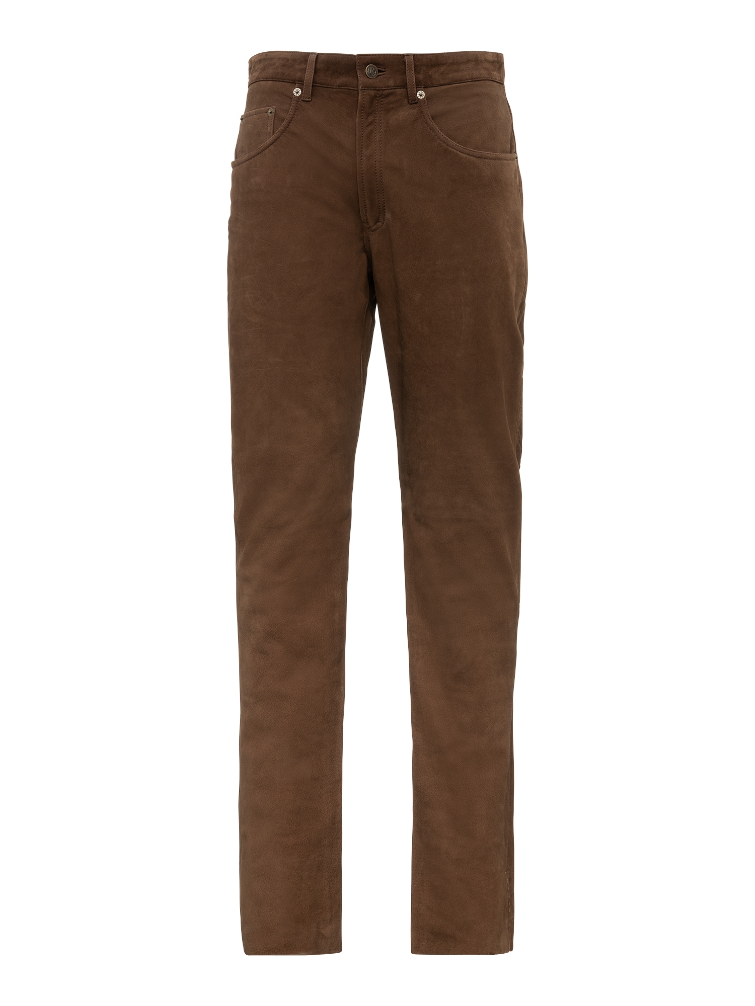 RICANO 5-Pocket-Hose "Lederhose RT-101, Nubuk" Handgefertigt aus echtem Leder