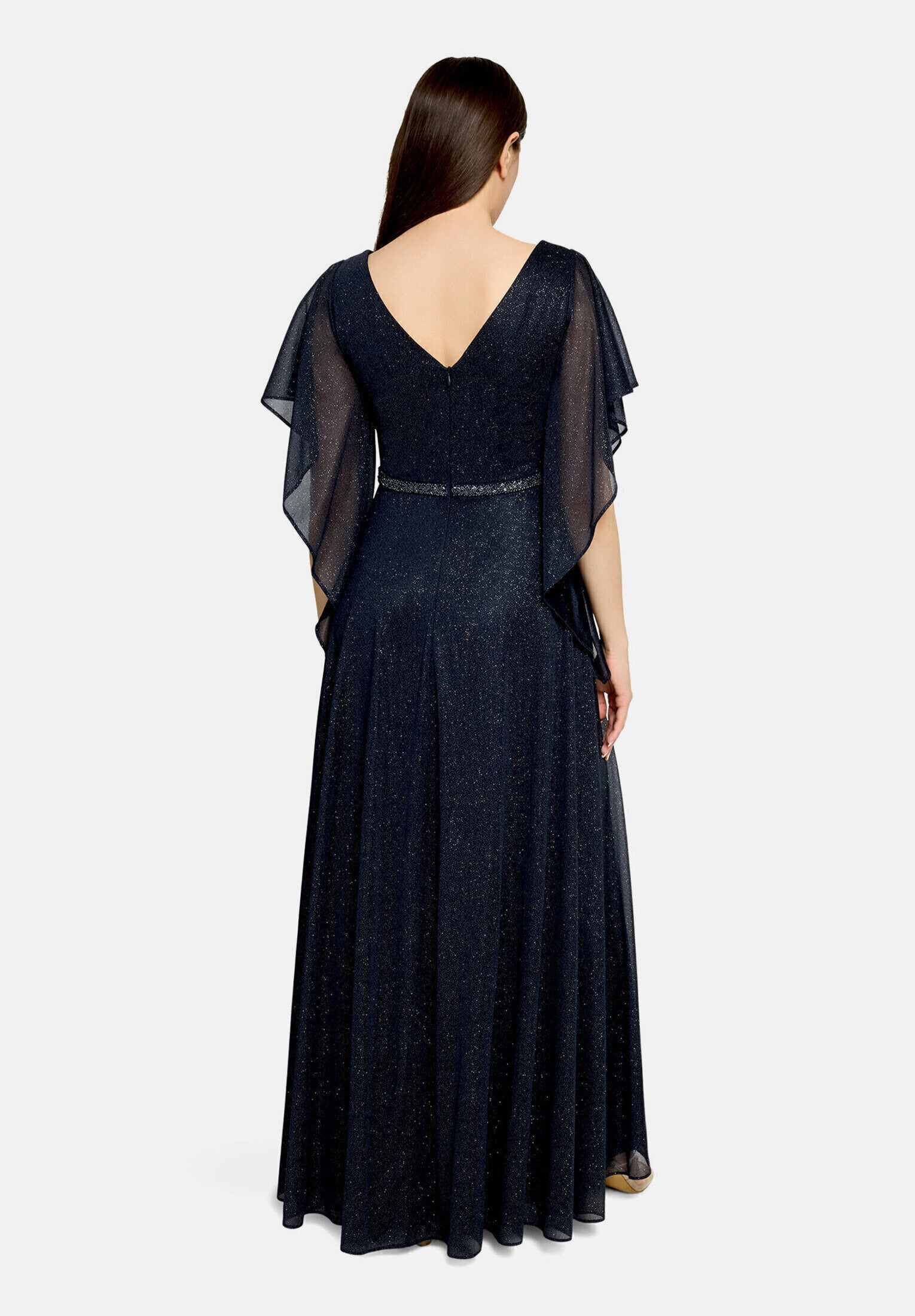Vera Mont Abendkleid »Damen im Glitzer-Look« Ohne Tasche Falten