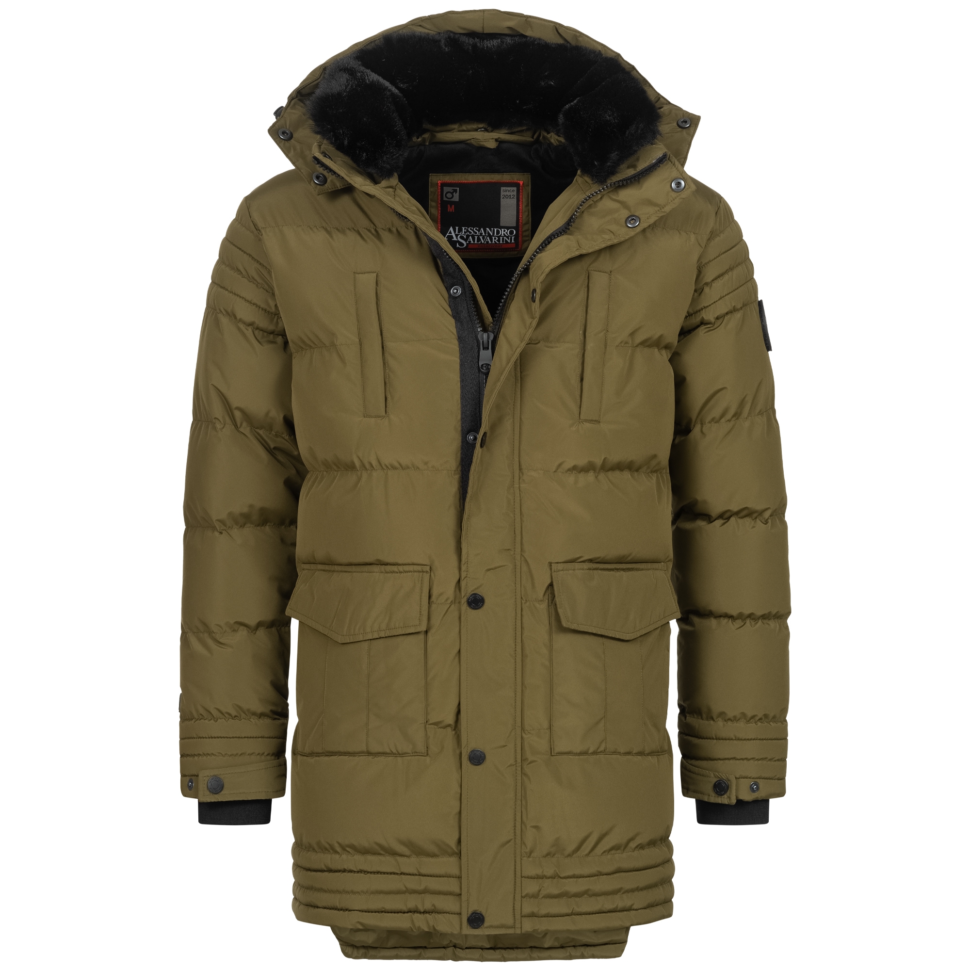 Alessandro Salvarini Winterjacke »ASVenico«, mit Teddyfelleinsatz