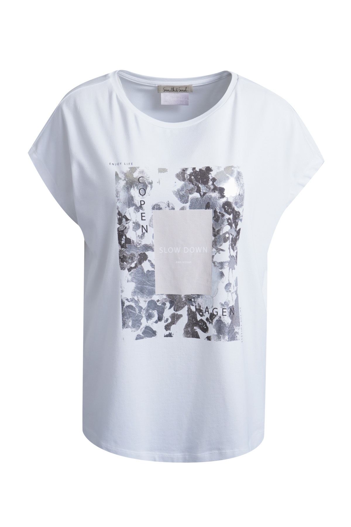 Smith & Soul Rundhalsshirt mit überschnittener Schulter