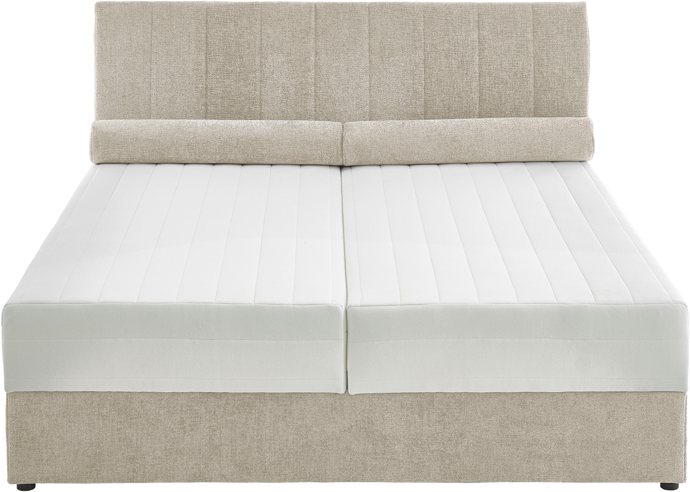 ATLANTIC home collection Boxbett »ALISIA«, mit Taschenfederkern, Bettkasten und Kissenrolle im Originalbezug