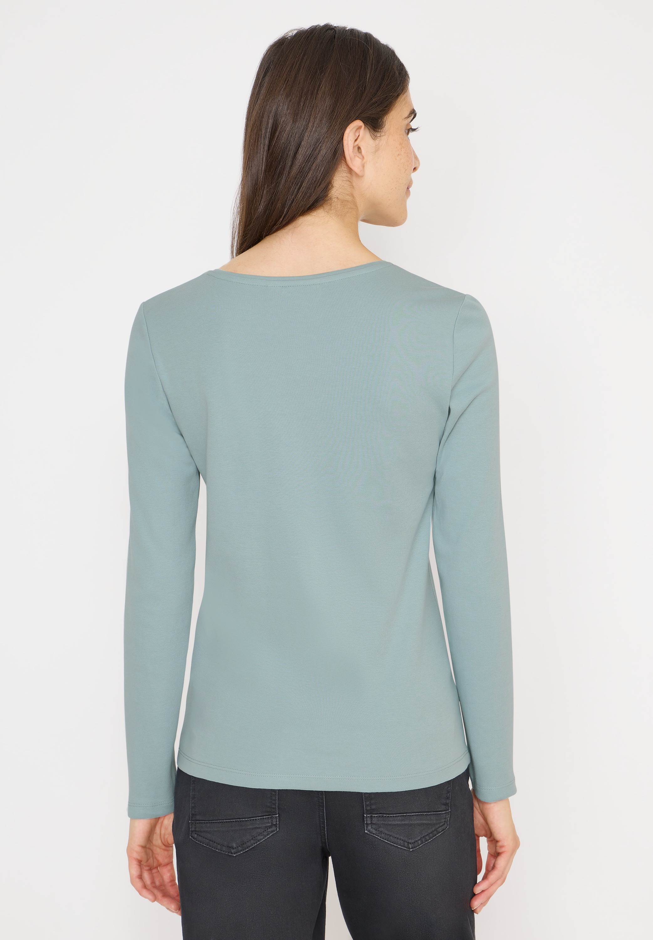 Cecil Langarmshirt aus reiner Baumwolle günstig online kaufen