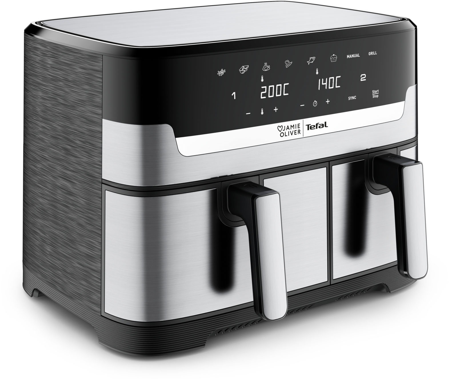 Tefal Heißluftfritteuse "Jamie Oliver by Tefal EY90JDE Dual Easy Fry & Gril günstig online kaufen