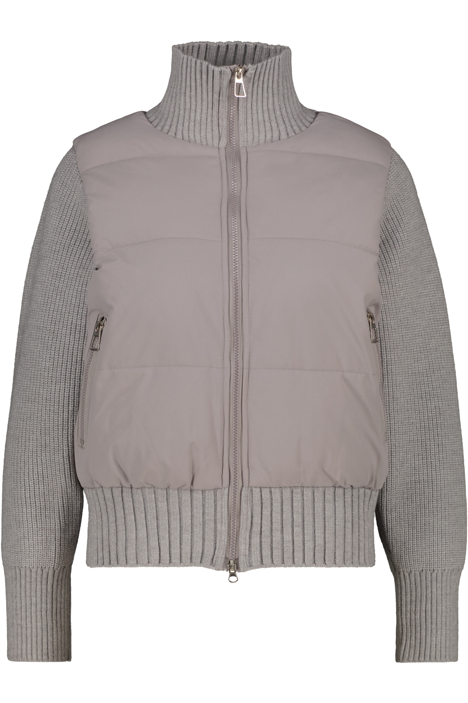 Alife & Kickin Sommerjacke »Damen LyaAK A Übergangsjacke, Jacke« Strickärmel, Stehkragen aus Rippstrick, wattiert und gesteppt