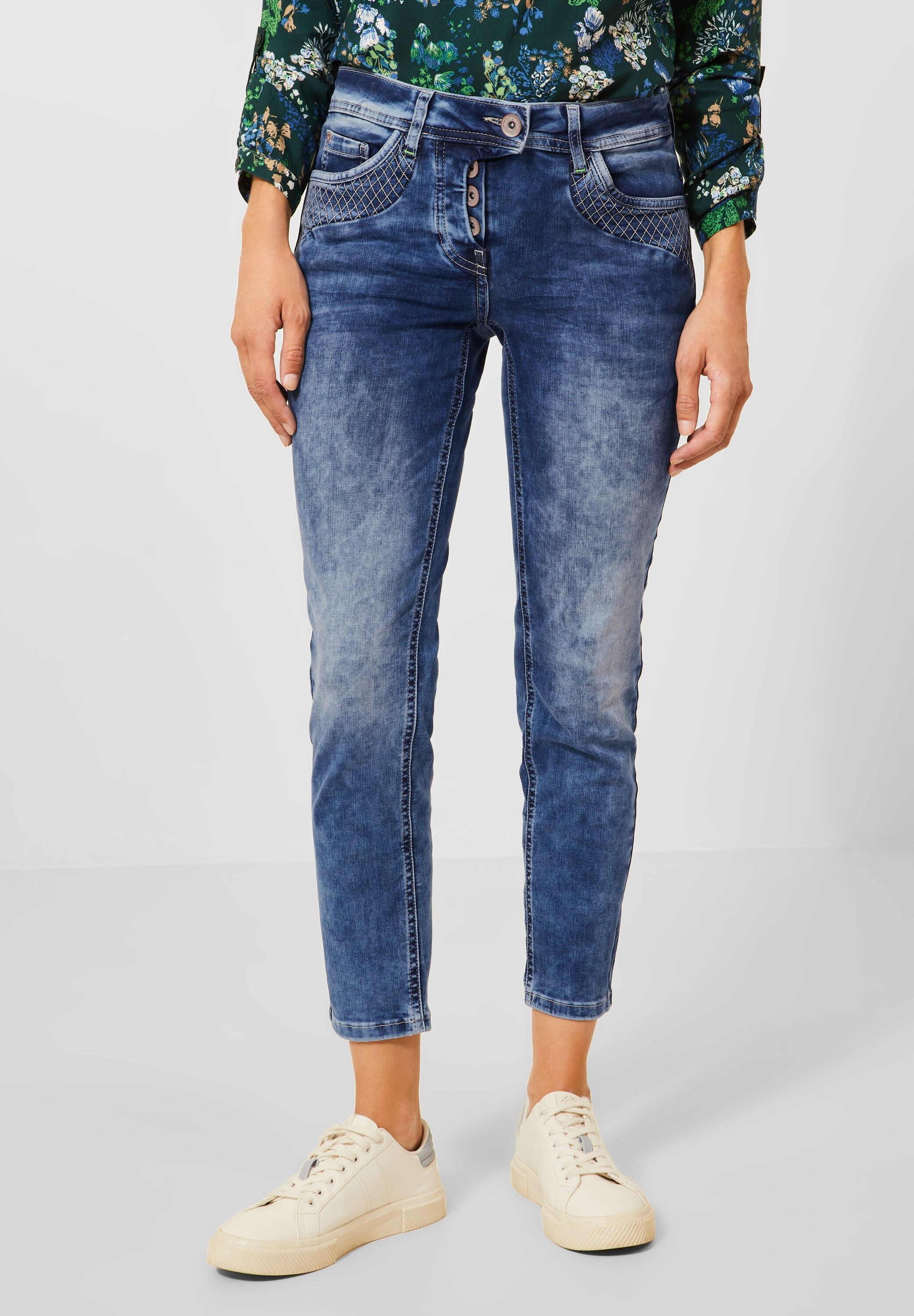 Cecil Slim-fit-Jeans, 5-Pocket-Style