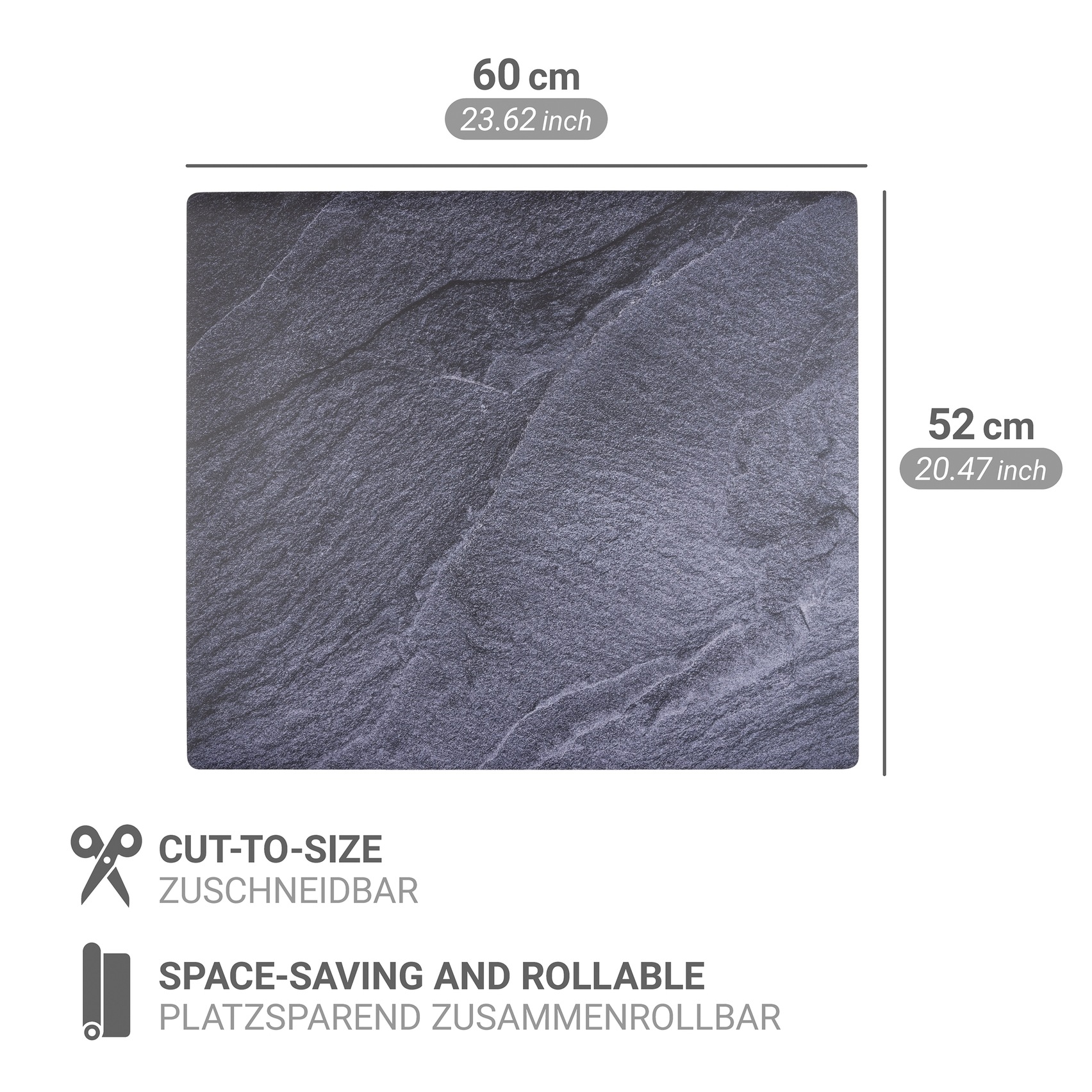 WENKO Herd-Abdeckplatte »Modell Schiefer«