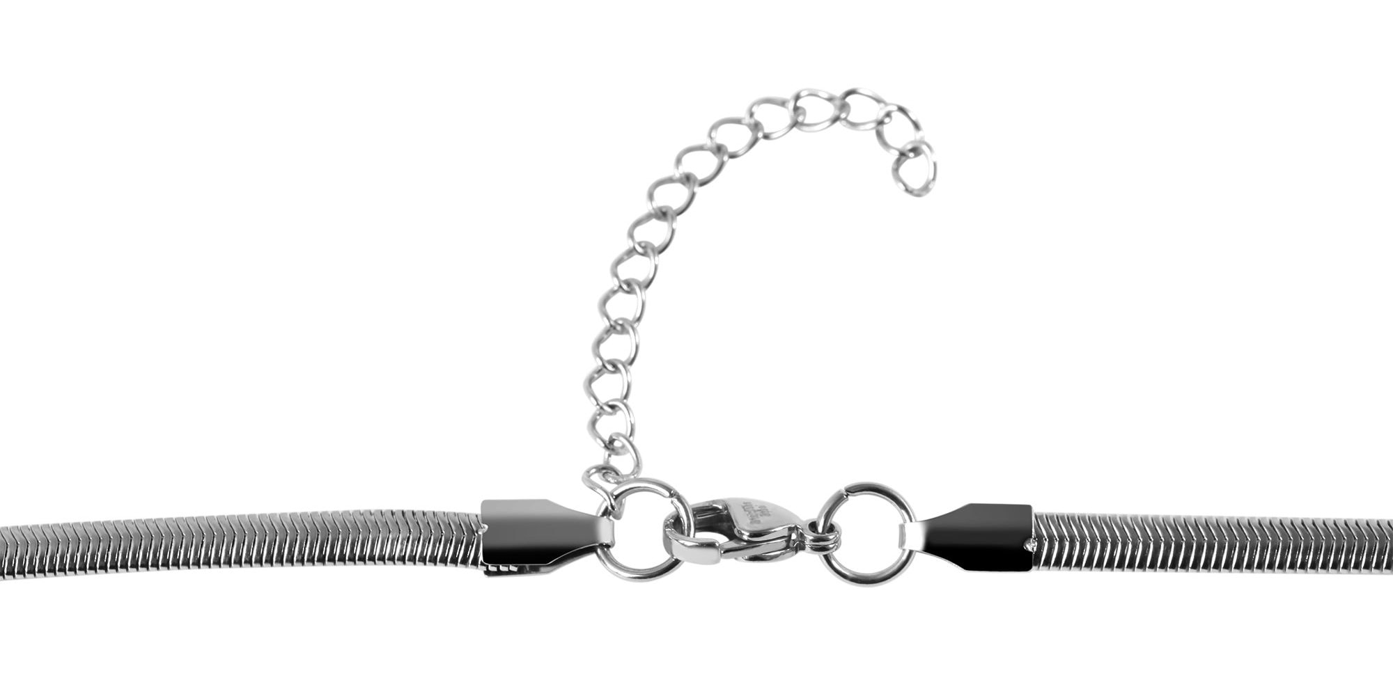 Adelia´s Kette ohne Anhänger »Damen Halskette – Schlangenkette aus Edelstahl 42 cm« Zum Verschenken an Menschen, die Ihnen am Herzen liegen