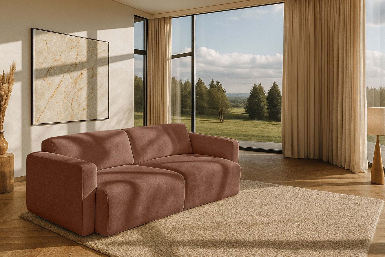 Home affaire 3-Sitzer "Myrland" Breite 230 cm, Chenille, Easy Clean Stoff, günstig online kaufen