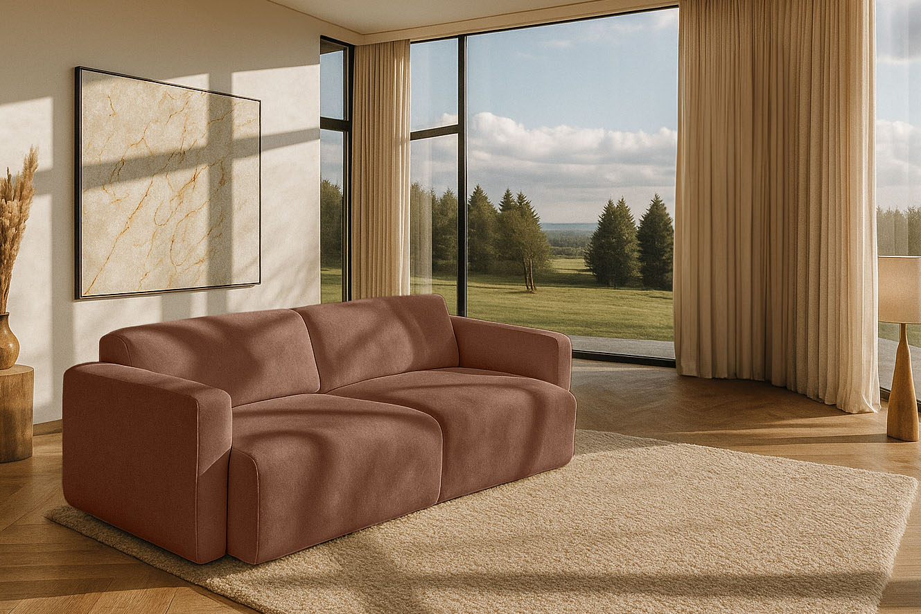 OTTO home 3-Sitzer "Myrland" Breite 230 cm, Chenille, Easy Clean Stoff, mit Kaltschaum